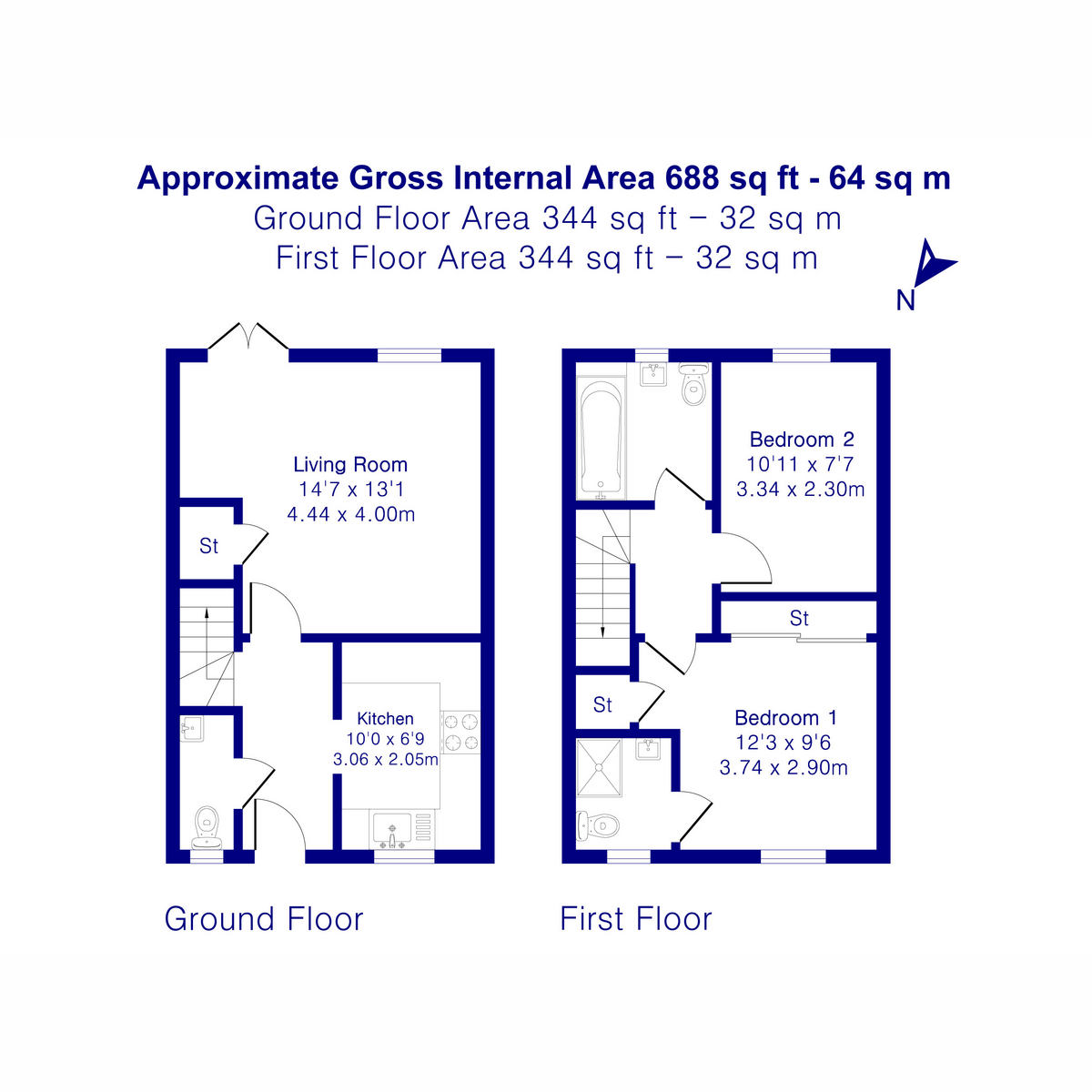 13, Rowan Close, Ambrosden floorplan
