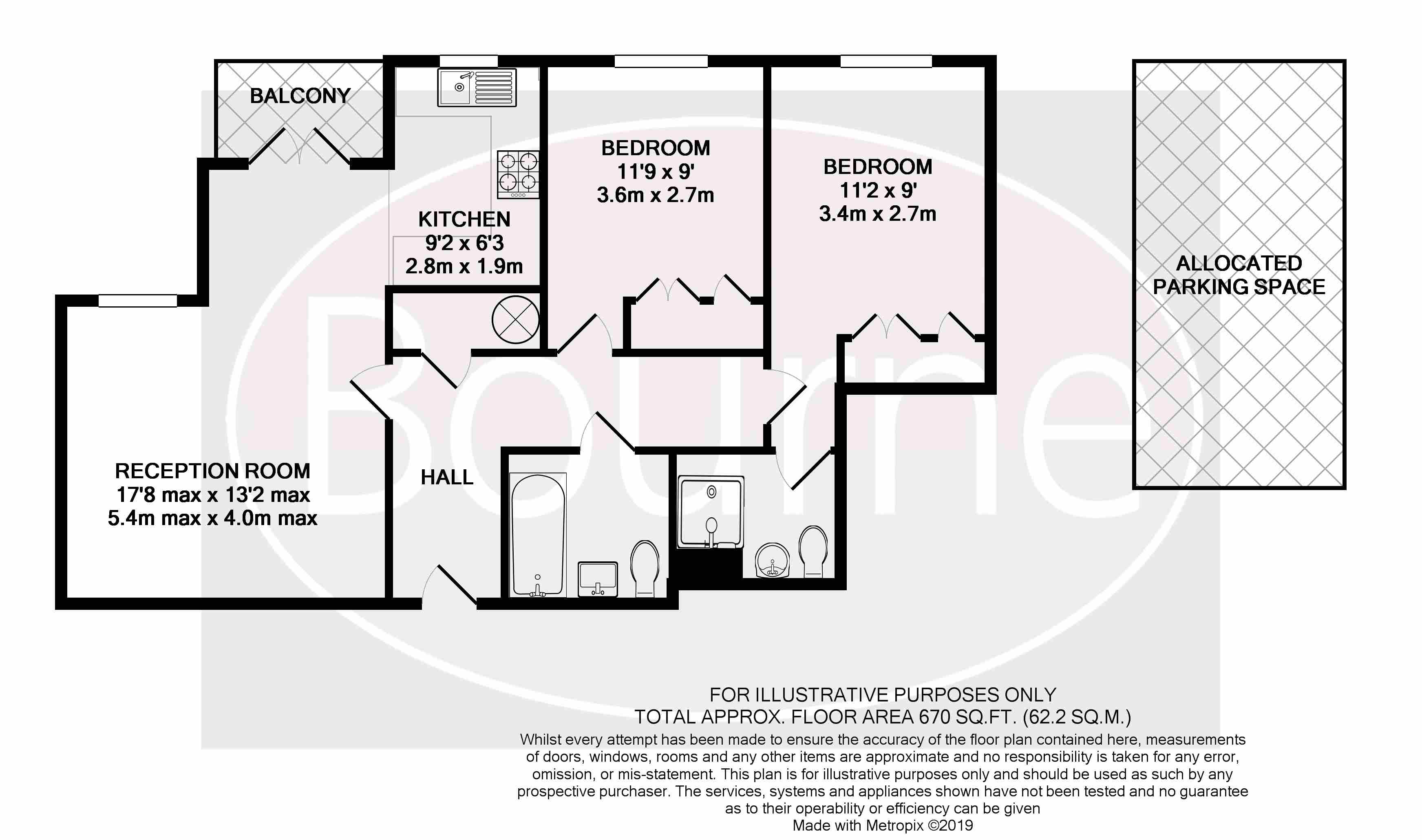 2 Bedrooms Flat for sale in Walnut Tree Close, Guildford GU1