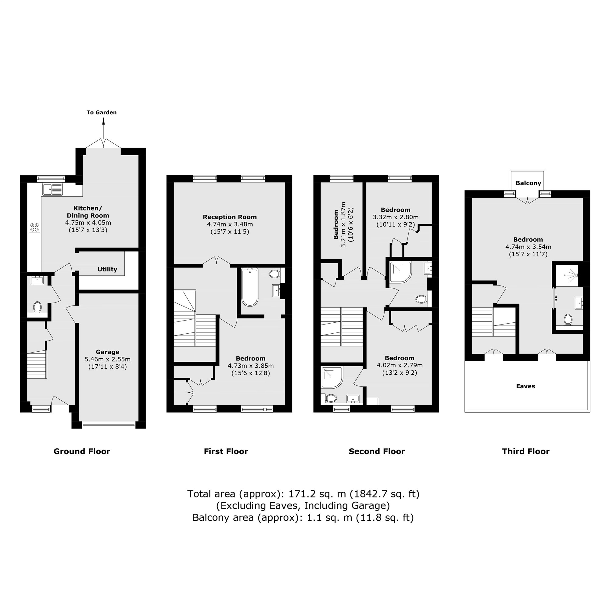 203, Plough Way, London floorplan