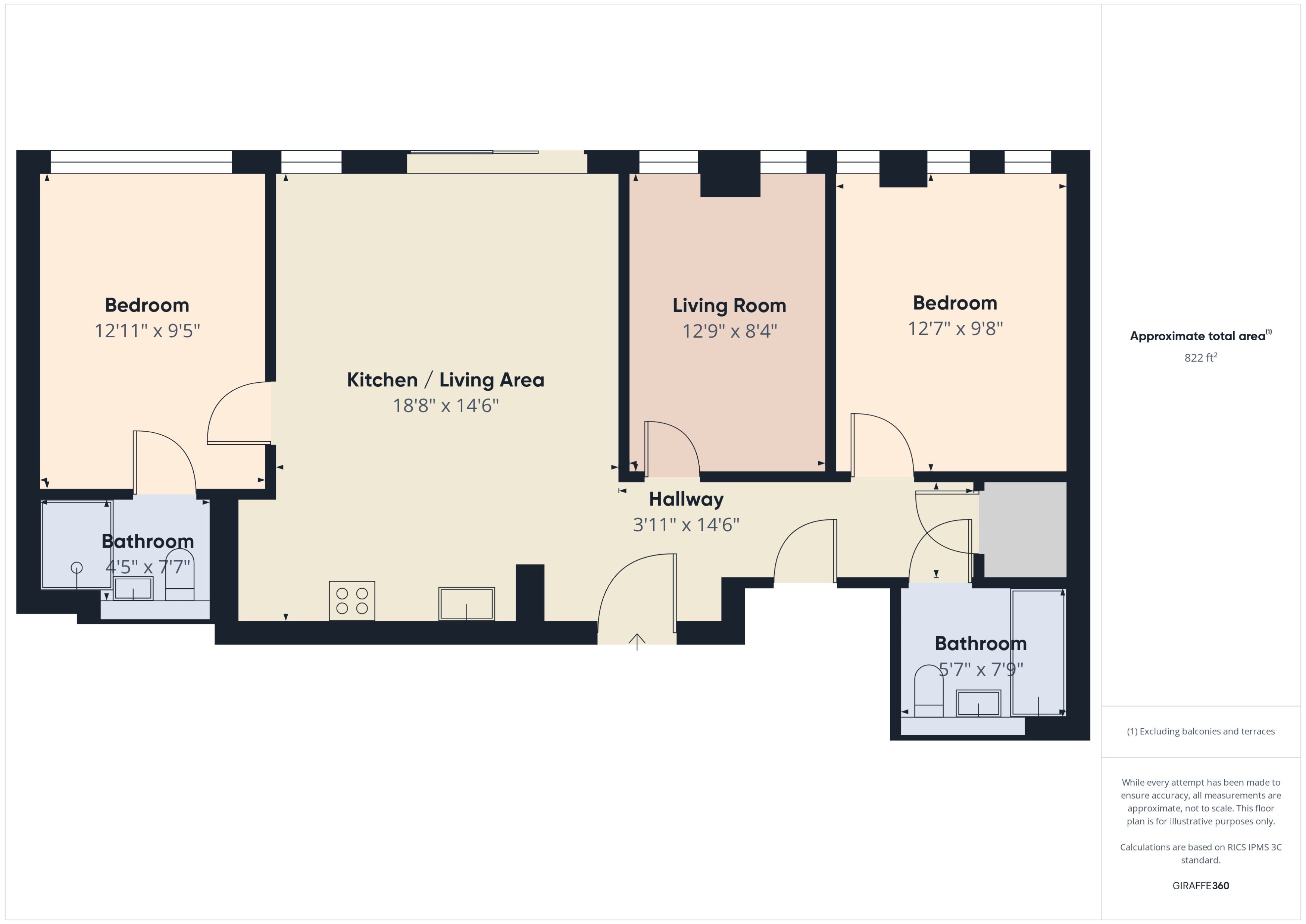 38, Priory House, Gooch Street North, Birmingham floorplan