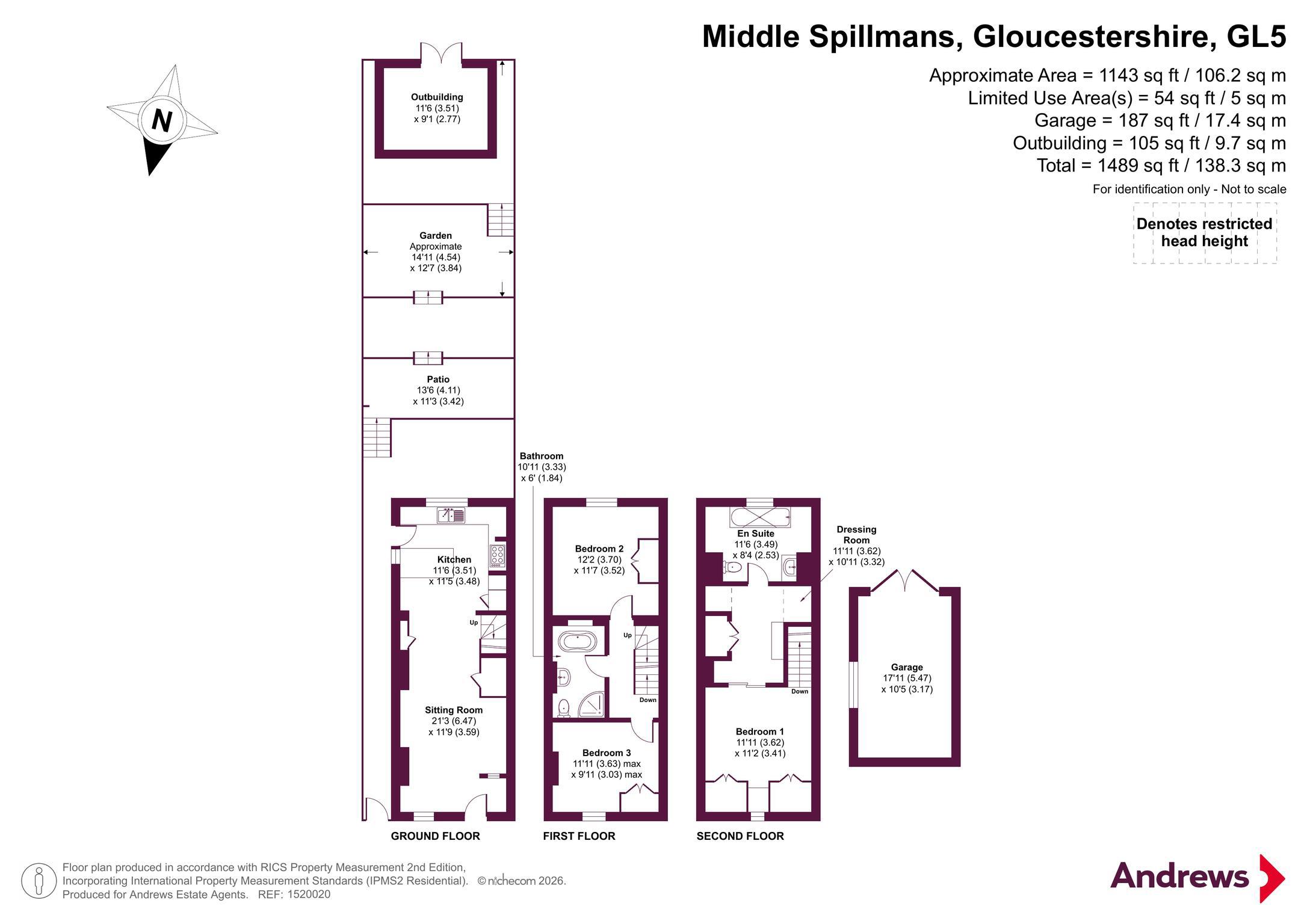 11, Middle Spillmans, Gloucestershire floorplan