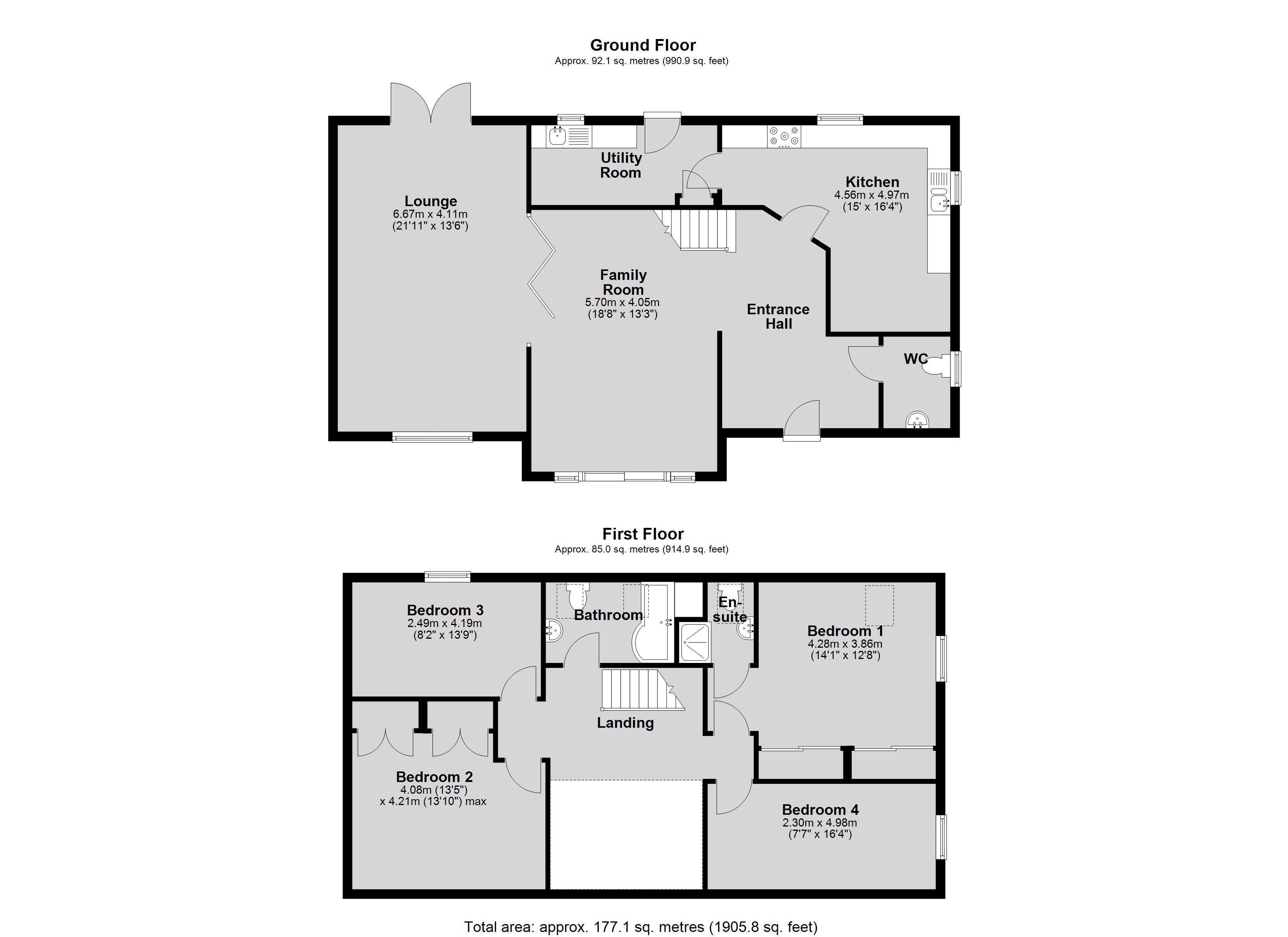 1 Grange Paddock, Grange Close, Lincoln floorplan