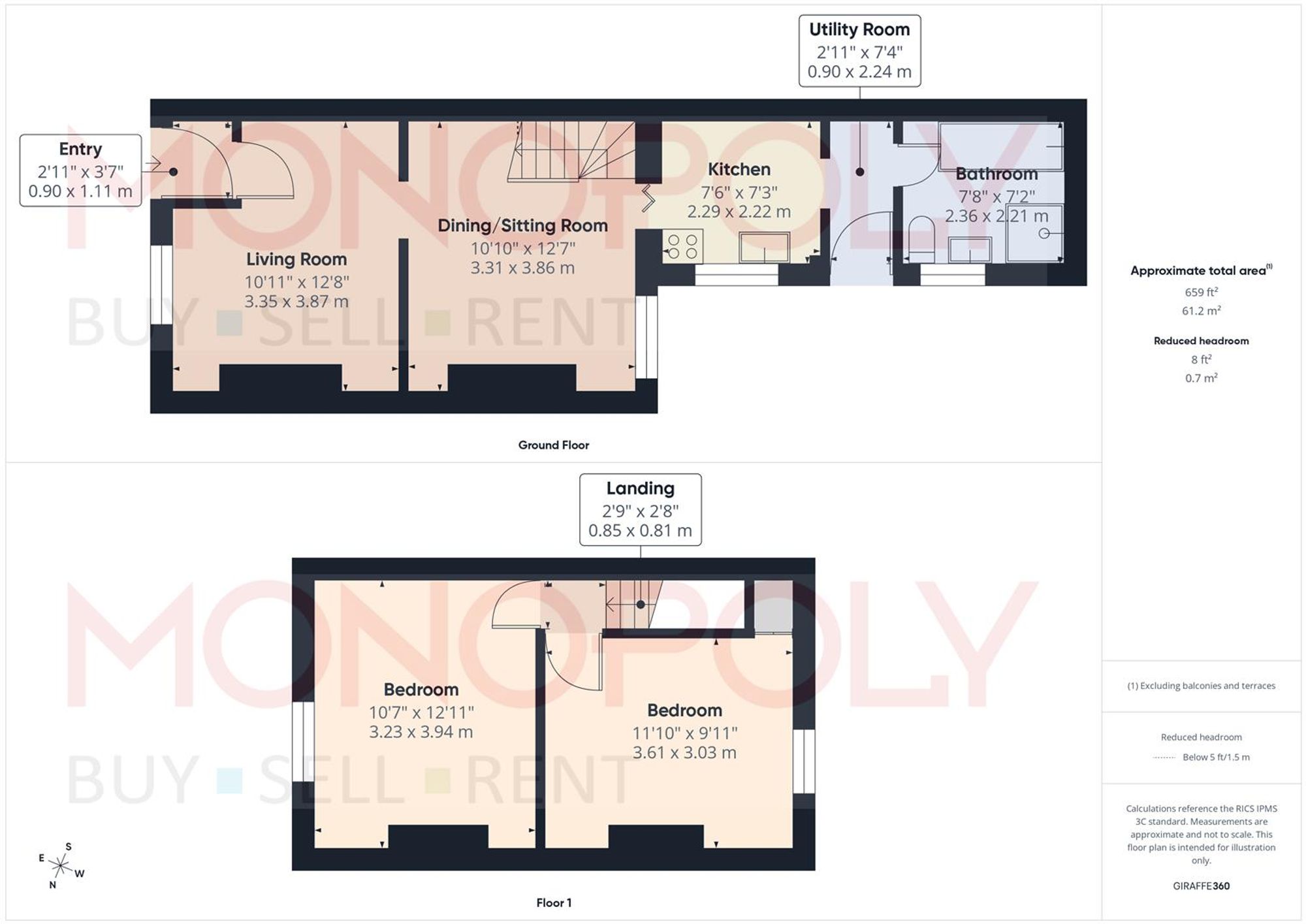 24 Newtown, Wrexham floorplan
