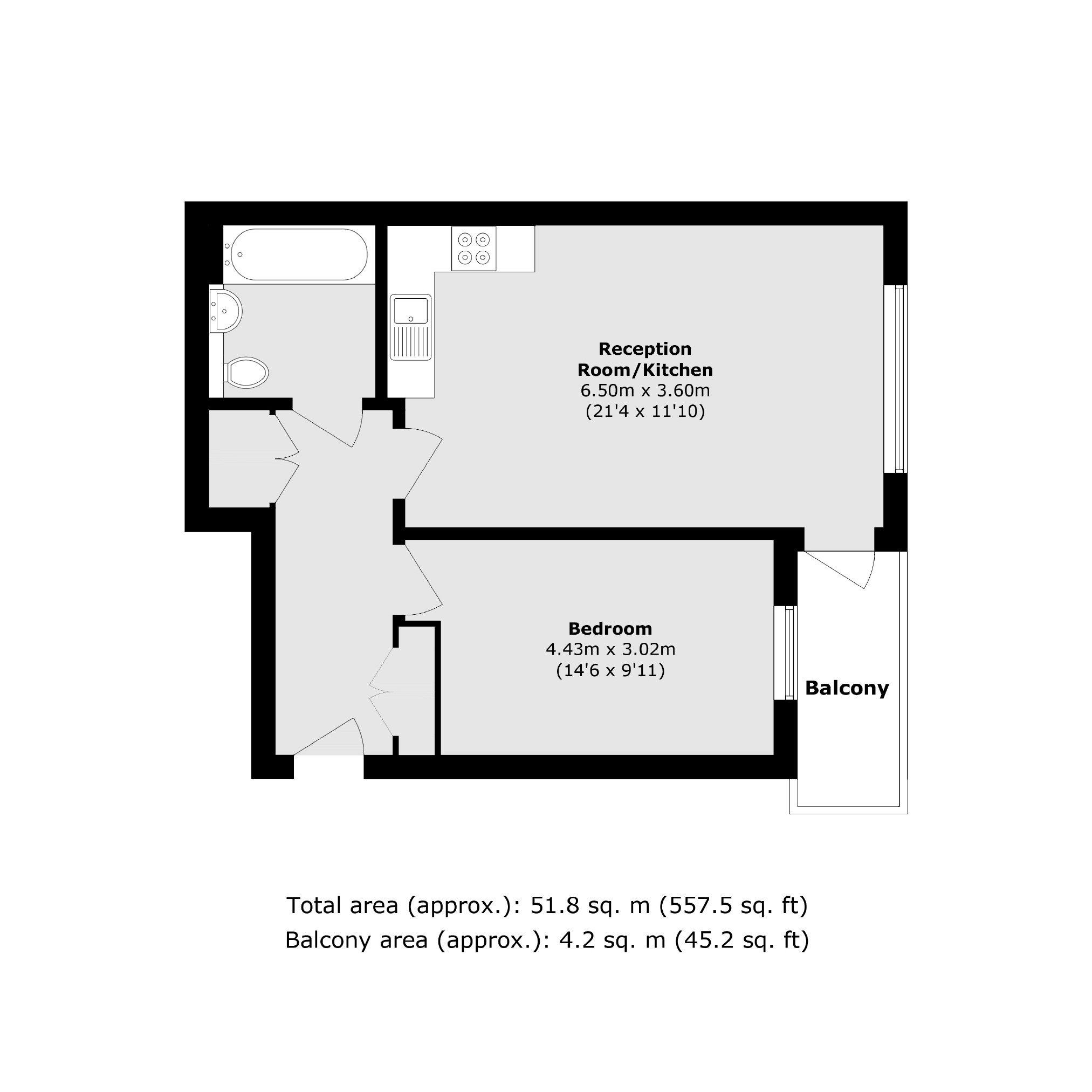30 Weavers Court, 13A, Montmorency Gardens, London floorplan