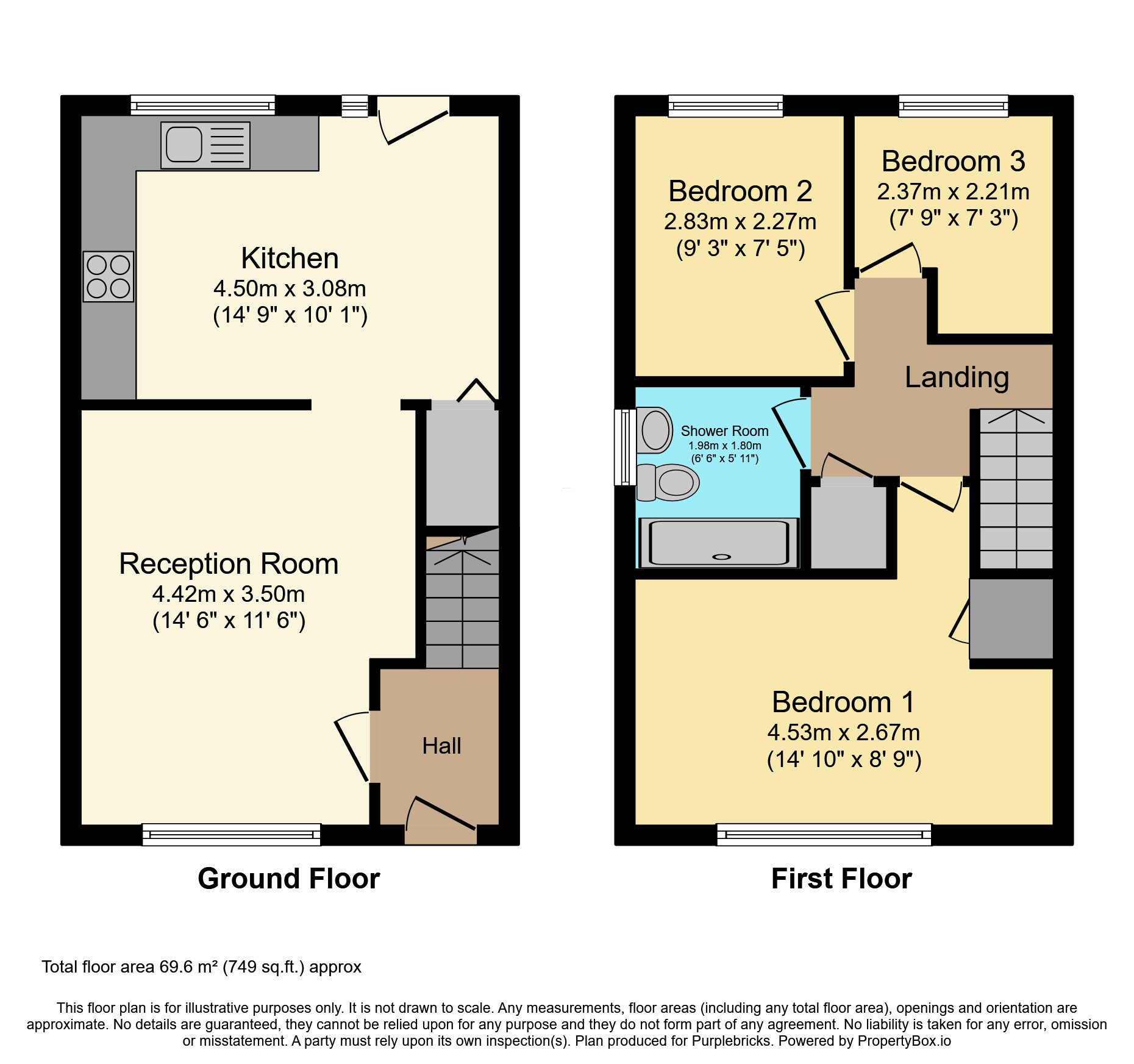 54, Brecongill Close, Hartlepool floorplan