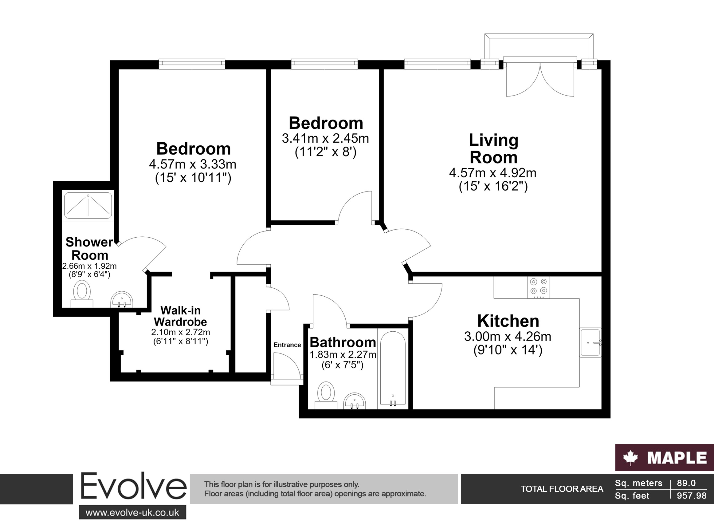 Flat 11 Trinity Court, 130 Hampstead Road, Watford floorplan