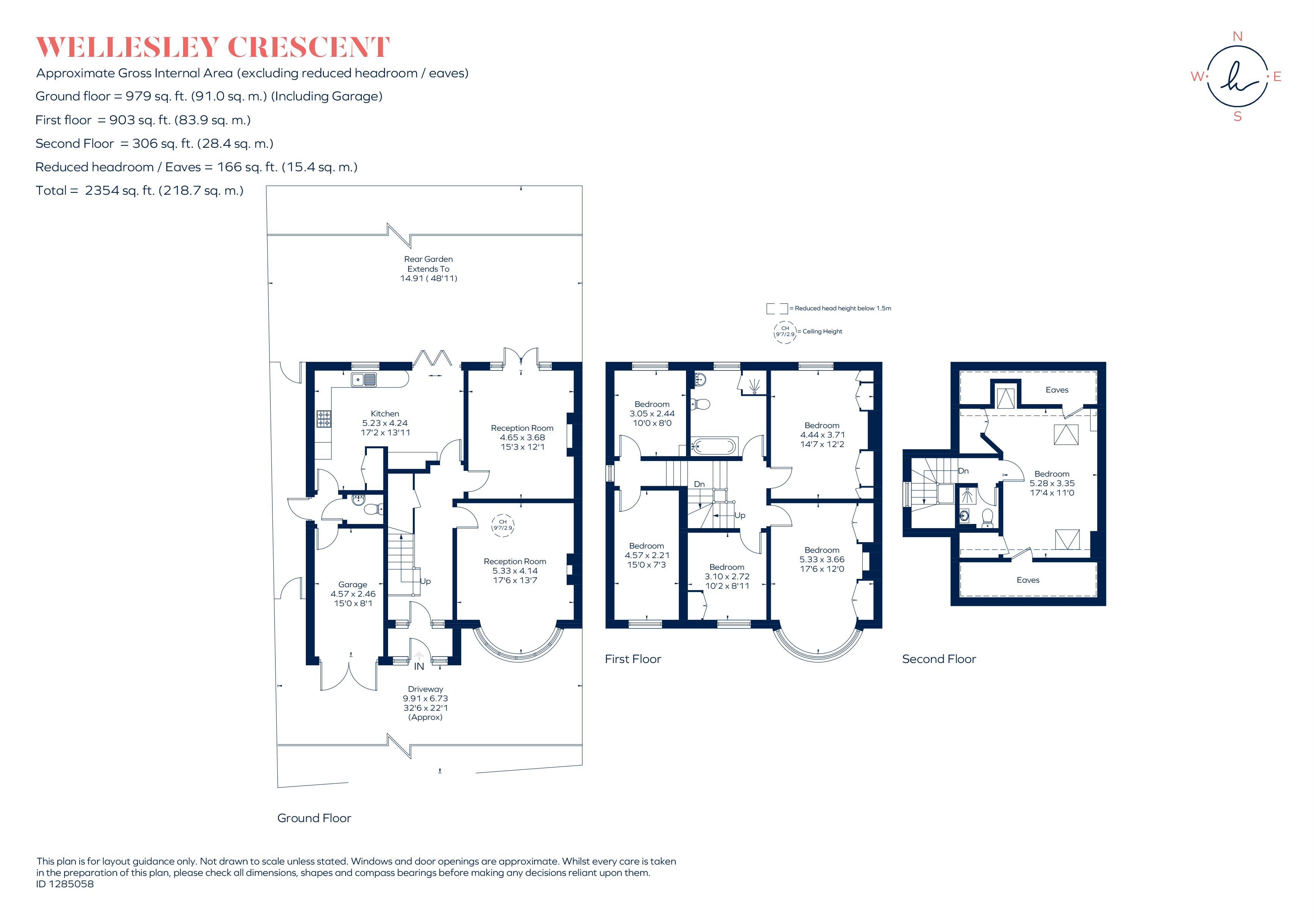 38, Wellesley Crescent, Twickenham floorplan