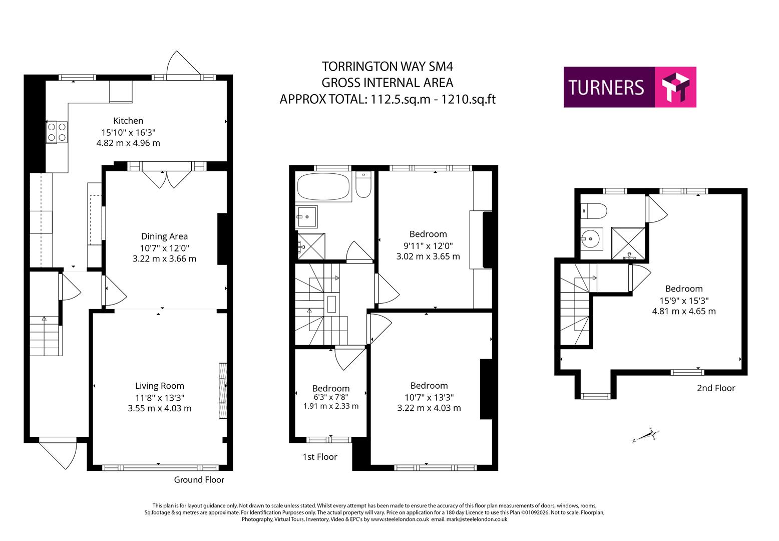 95, Torrington Way, Morden floorplan