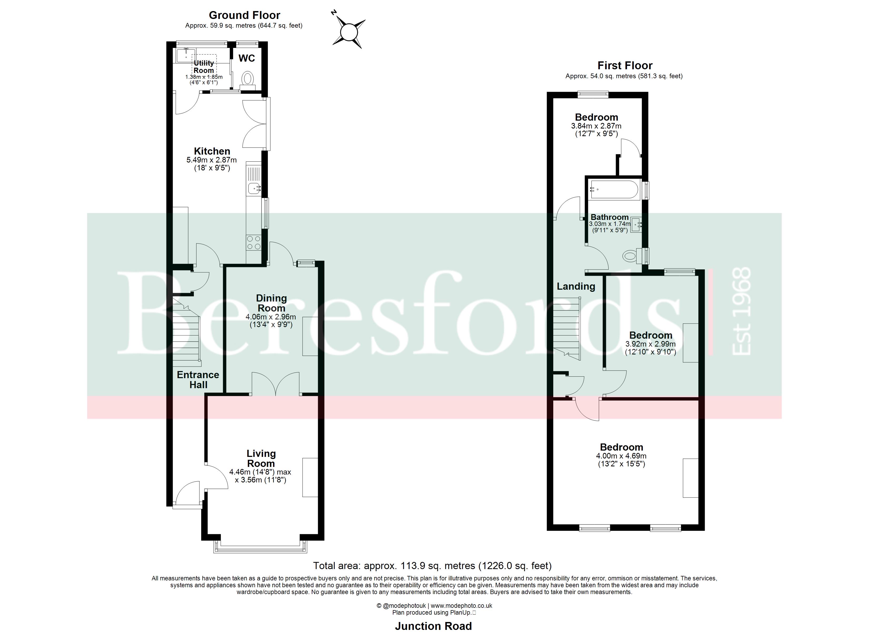 32, Junction Road, Brentwood floorplan