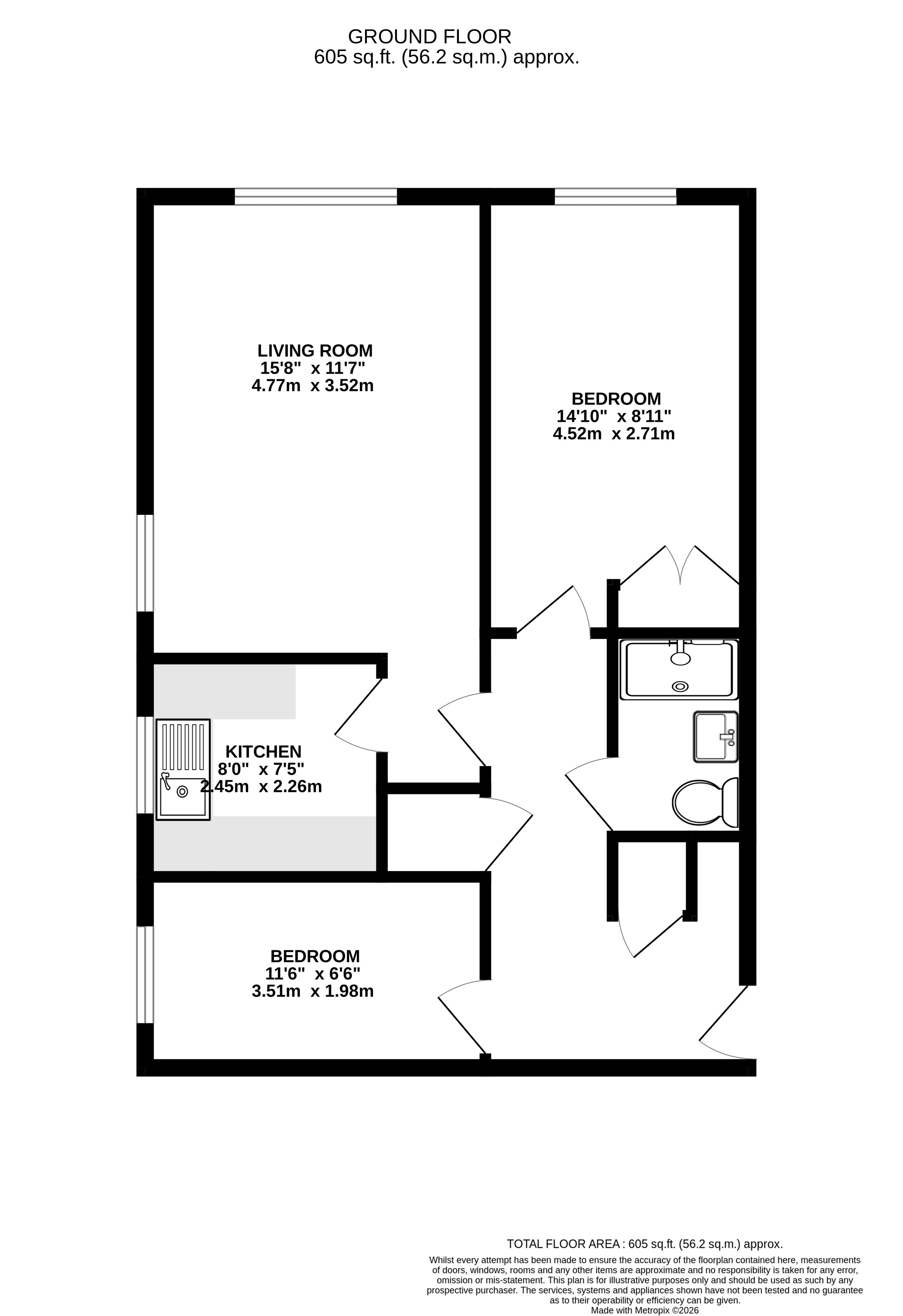 Flat 14, Providence Place,, Abbey Street, Surrey floorplan