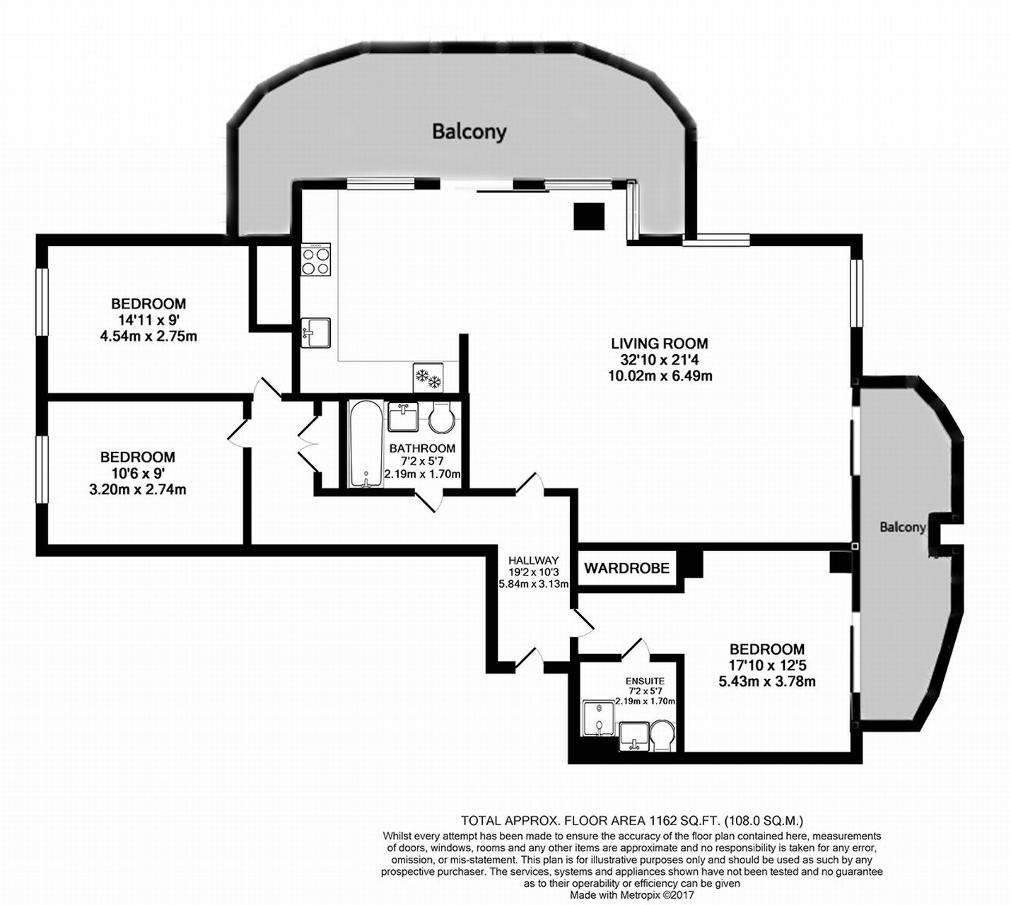 3 Bedrooms Flat to rent in Kestrel House, St George Wharf, Vauxhall, London SW8