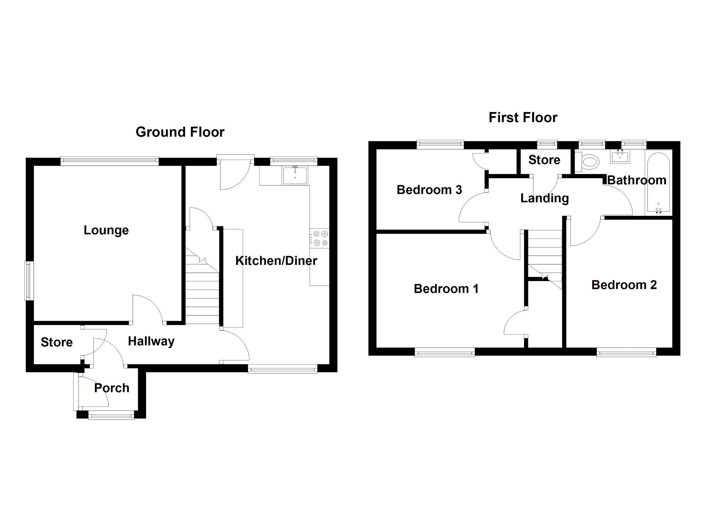 9 Brookfield View, Carnforth floorplan