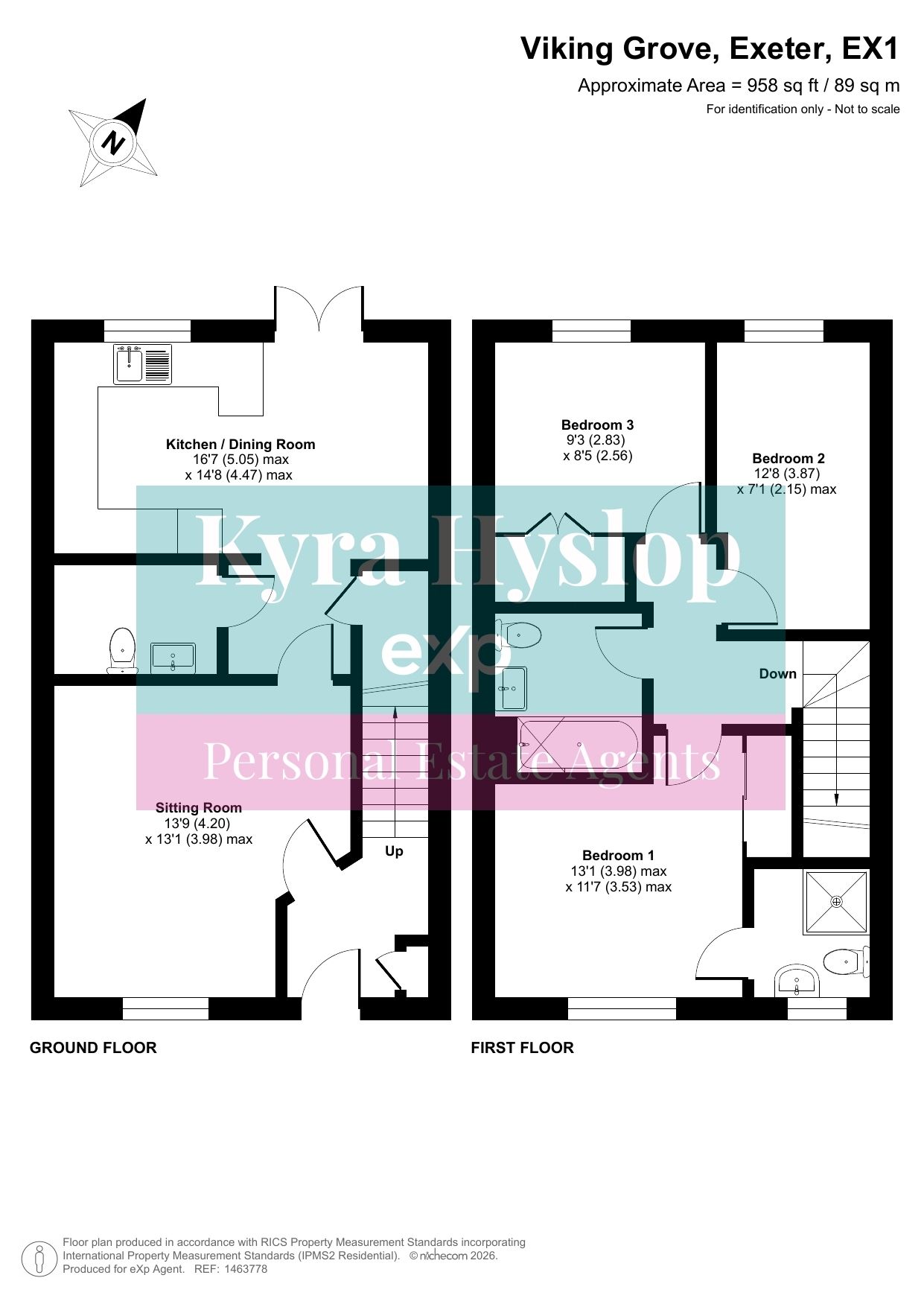56 Viking Grove, Exeter floorplan