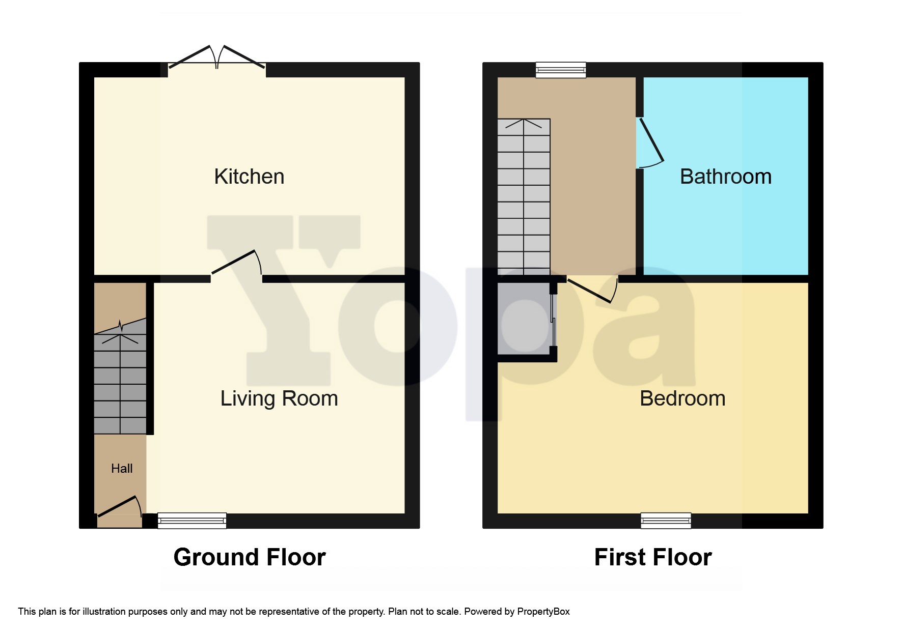 Hogarth Avenue, Glasgow G32, 1 bedroom terraced house for sale