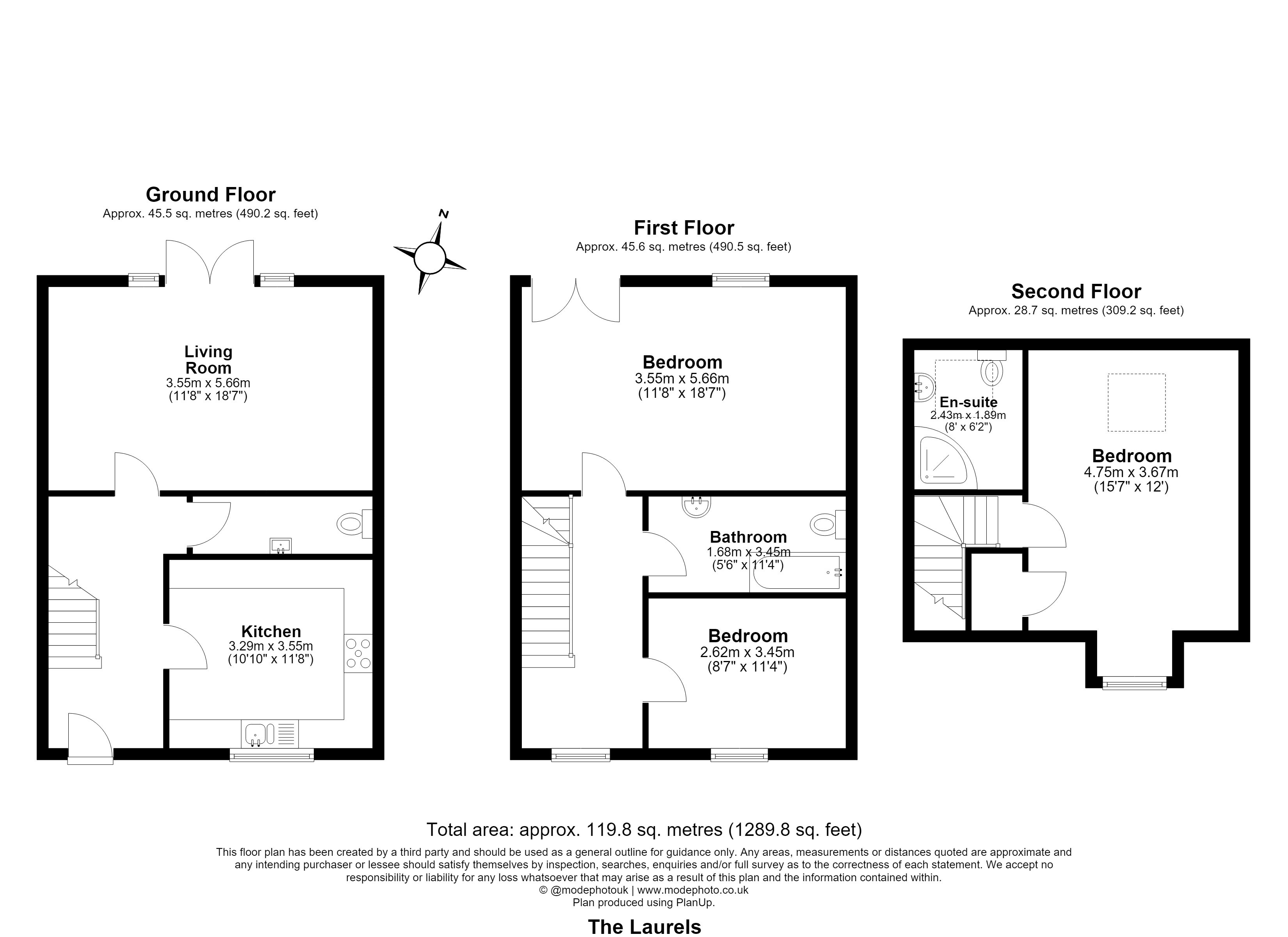 3 The Laurels, Dunmow Road, Bishop's Stortford floorplan