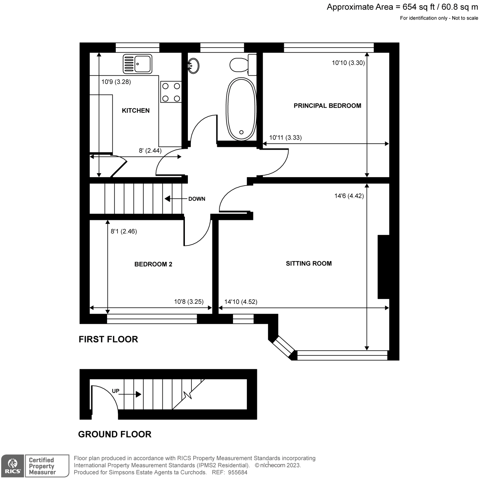 Castleview Road, Weybridge KT13, 2 bedroom for sale