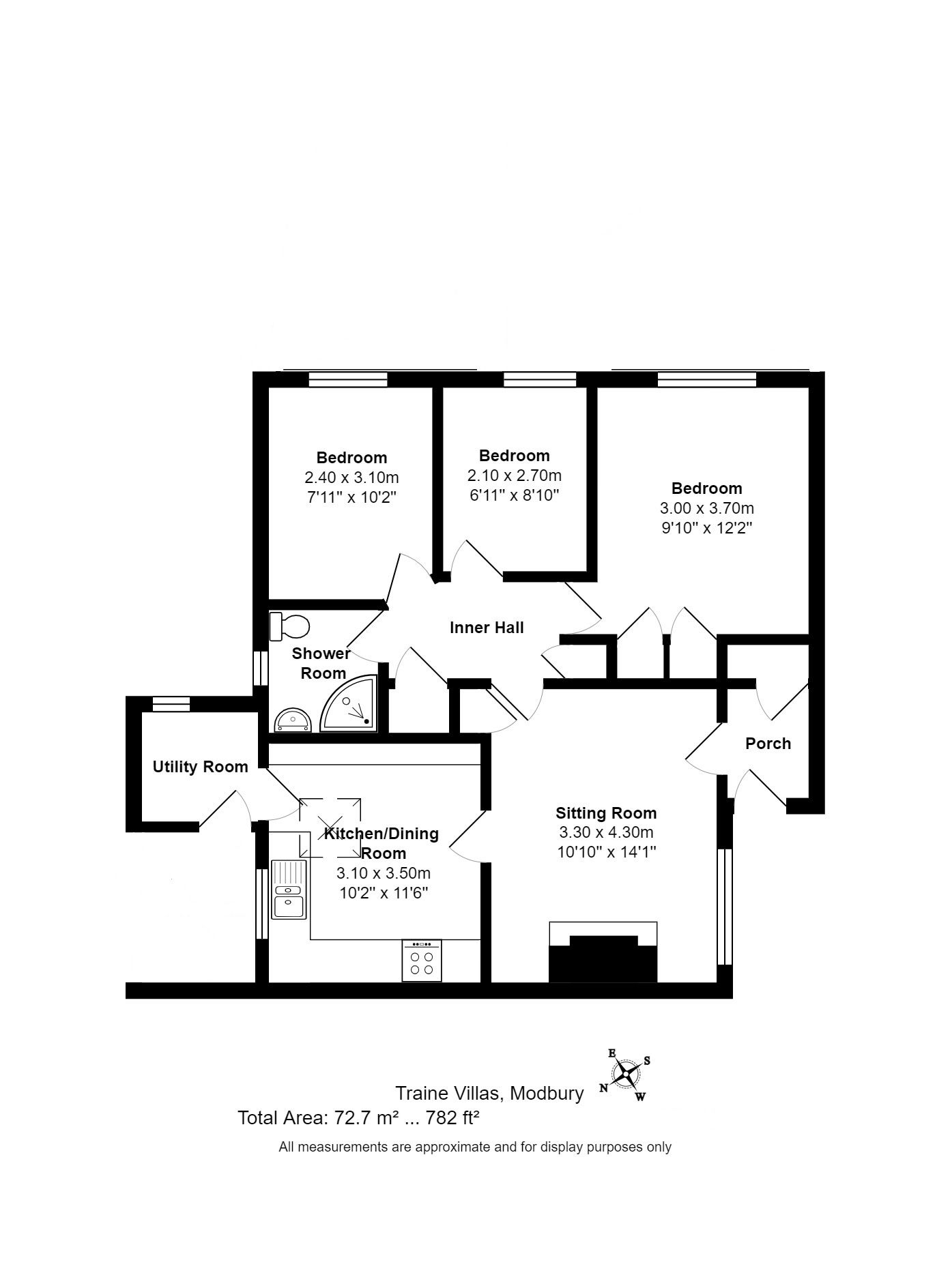 17, Traine Villas, Ivybridge floorplan