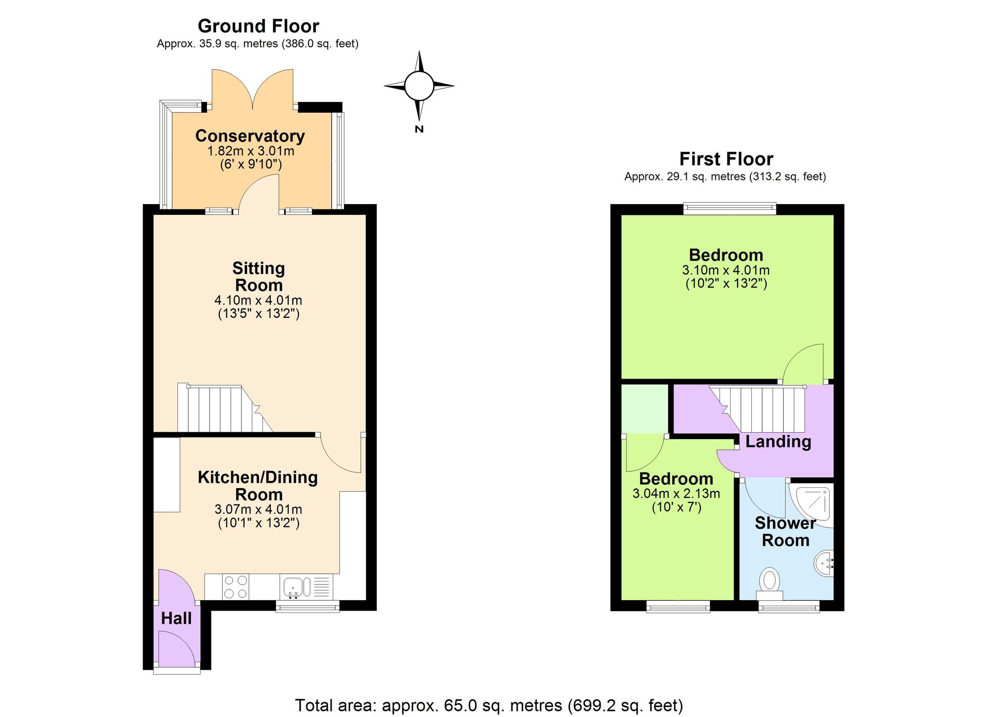 54 Carr Avenue, Leiston floorplan