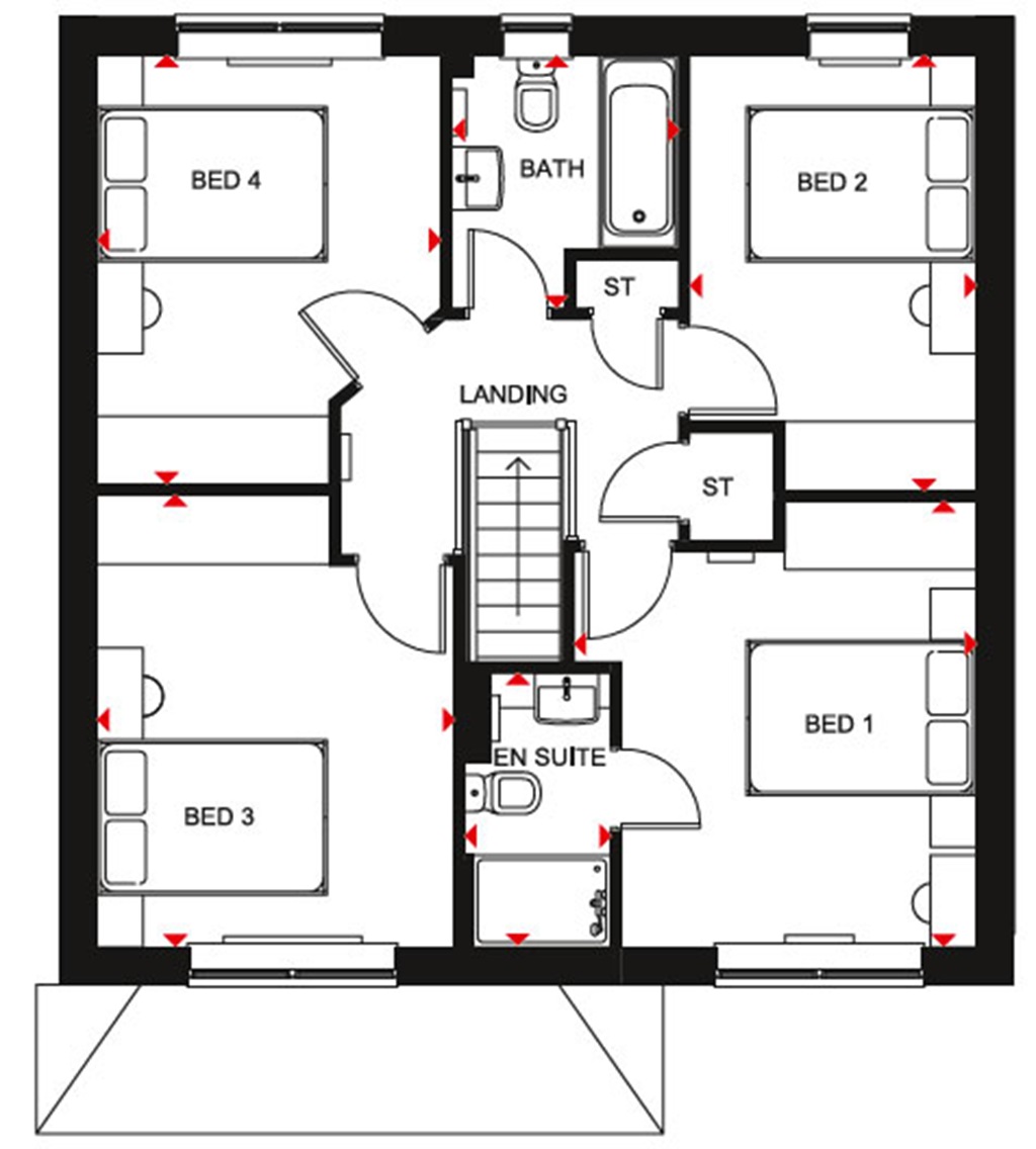 "Kennford" at Stone Road, Beaconside, Stafford ST16, 4 bedroom detached