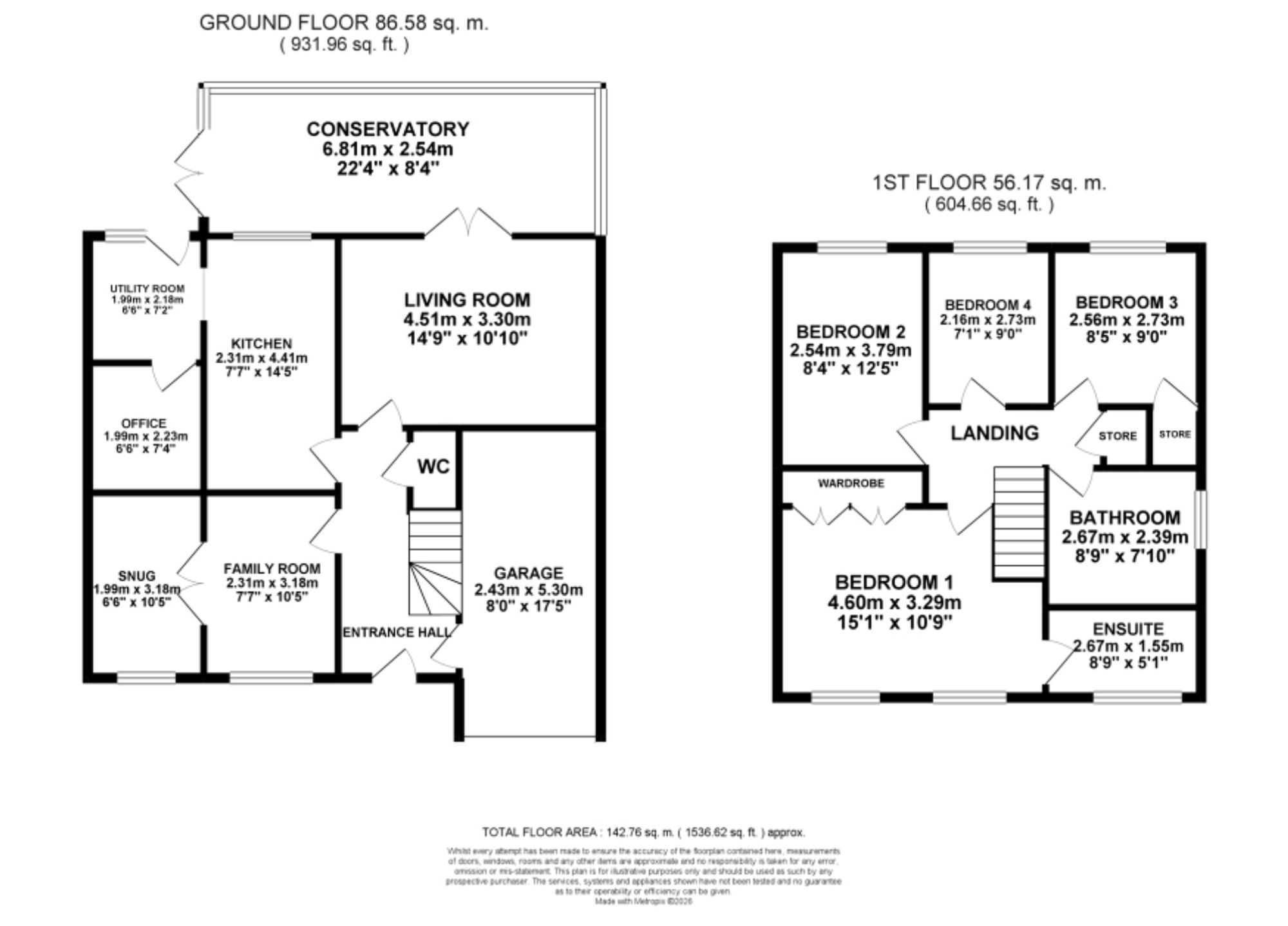 12 King Charles Close, Stoke-On-Trent floorplan