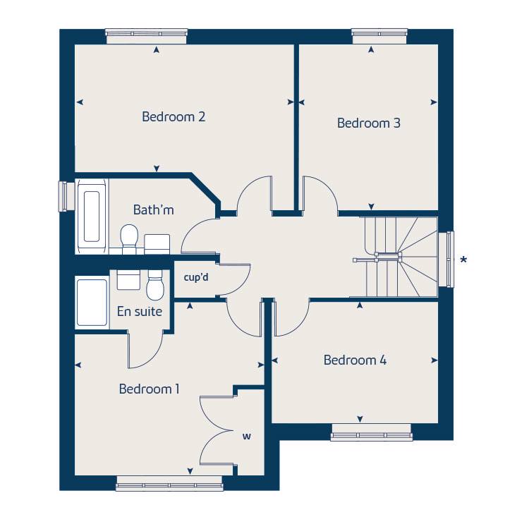 "Violet" at Yardley Road, Olney MK46, 4 bedroom detached house for sale