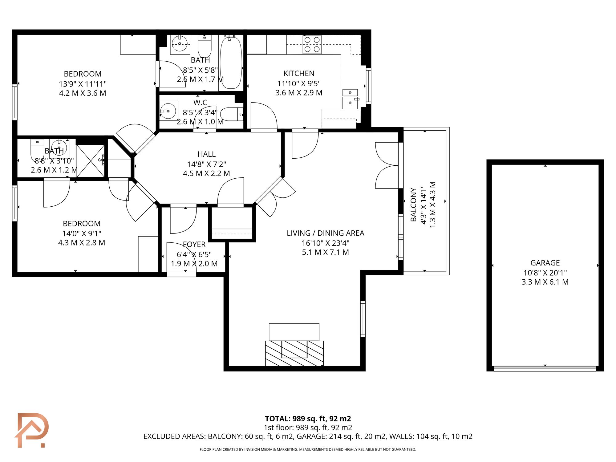 Flat 33 Douglas Head Apts Douglas Head, Douglas, Isle Of Man floorplan
