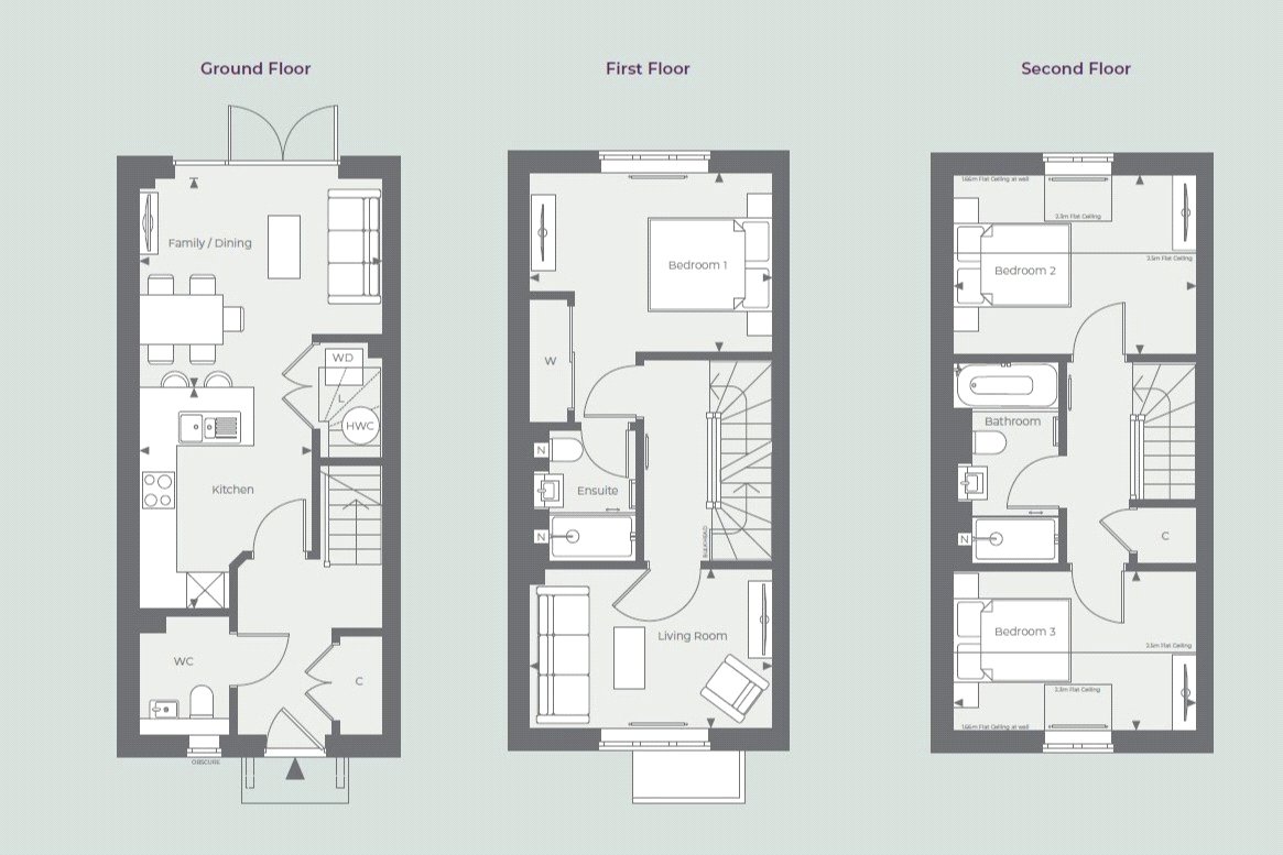 Plot 85 The Jasmine,, Spring Hill, Maidenhead floorplan