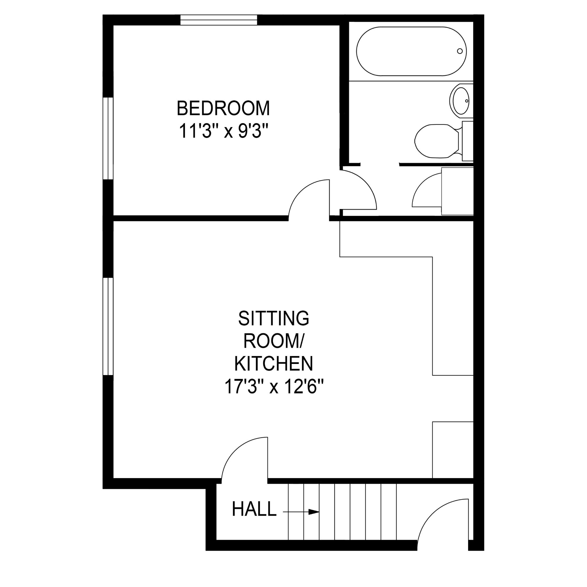 14a Hadleigh Hall Flats Pound Lane, Hadleigh, Ipswich floorplan