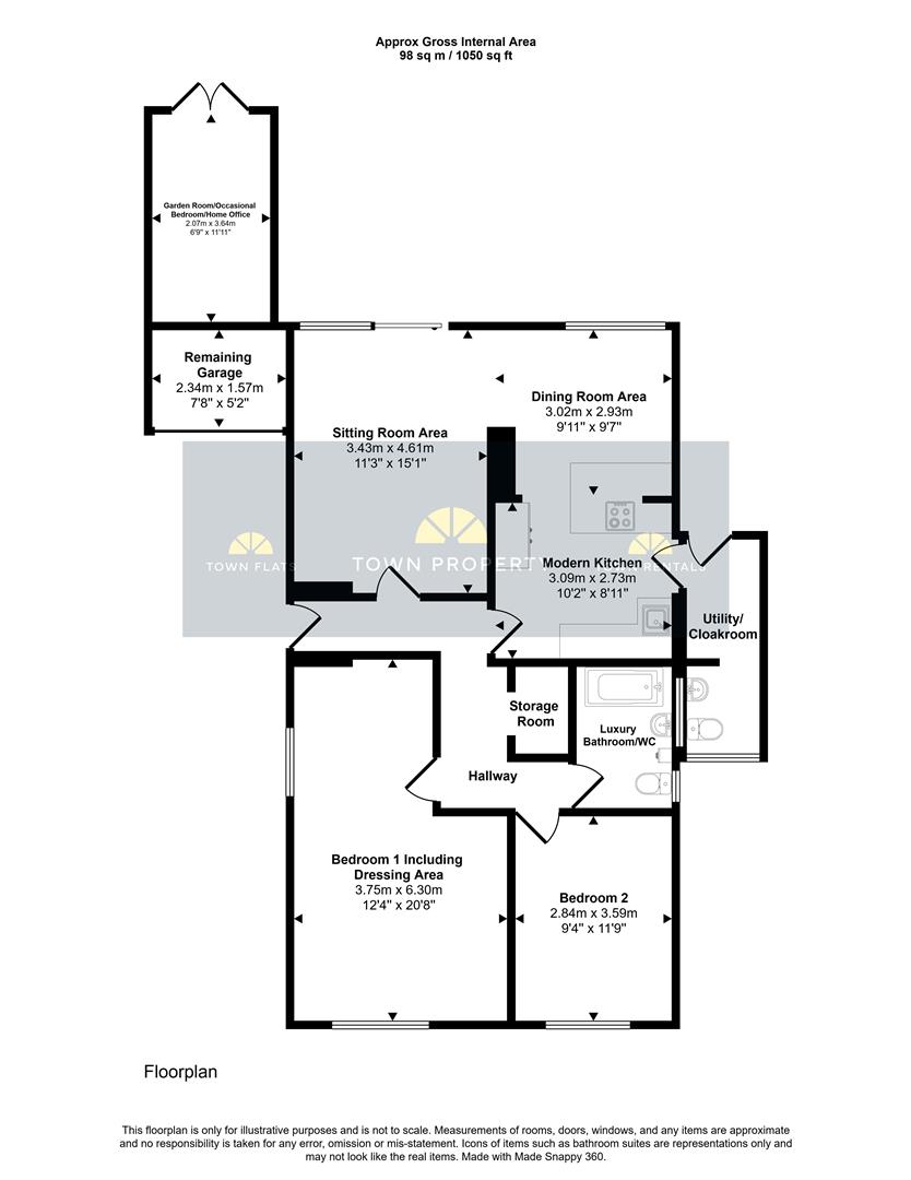 84, Burton Road, Eastbourne floorplan
