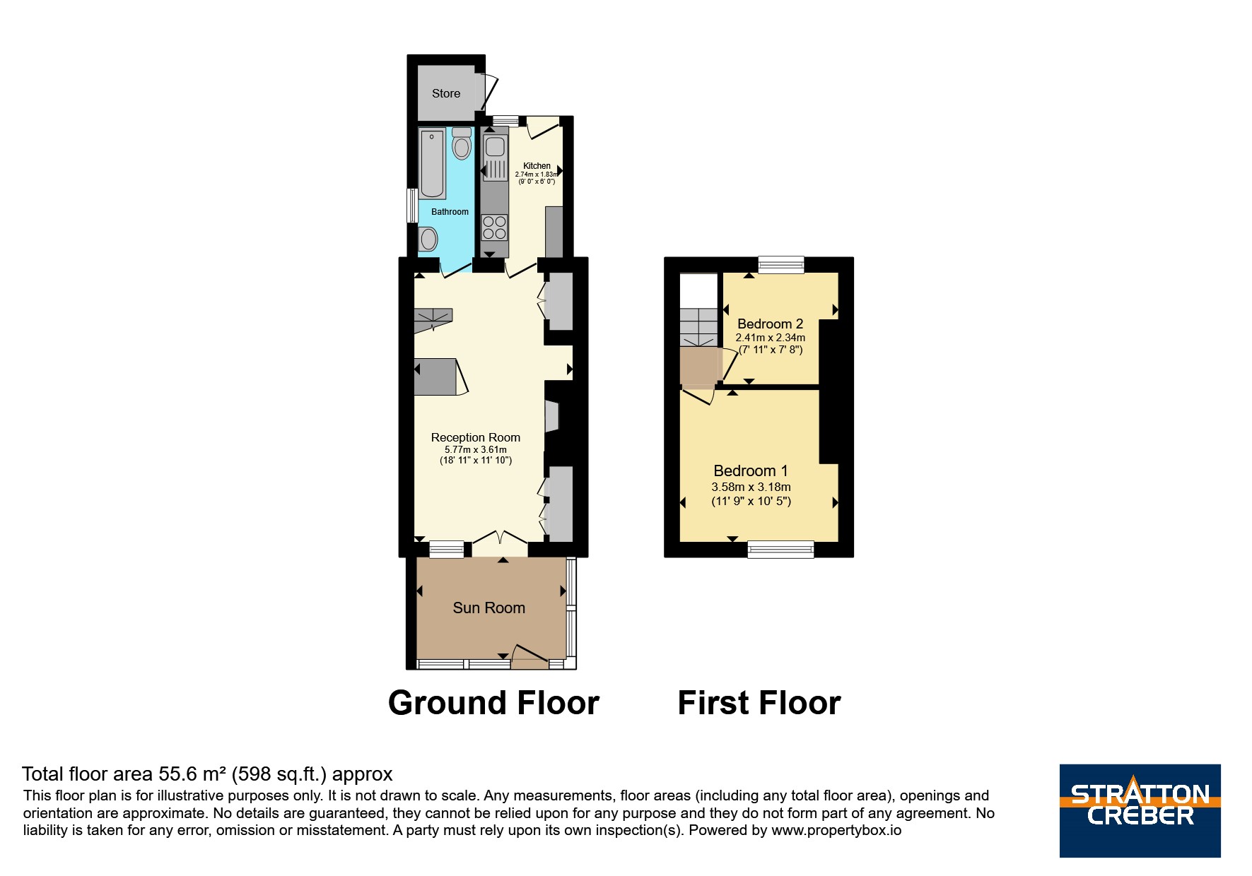 2, Lower Wesley Terrace, Liskeard floorplan