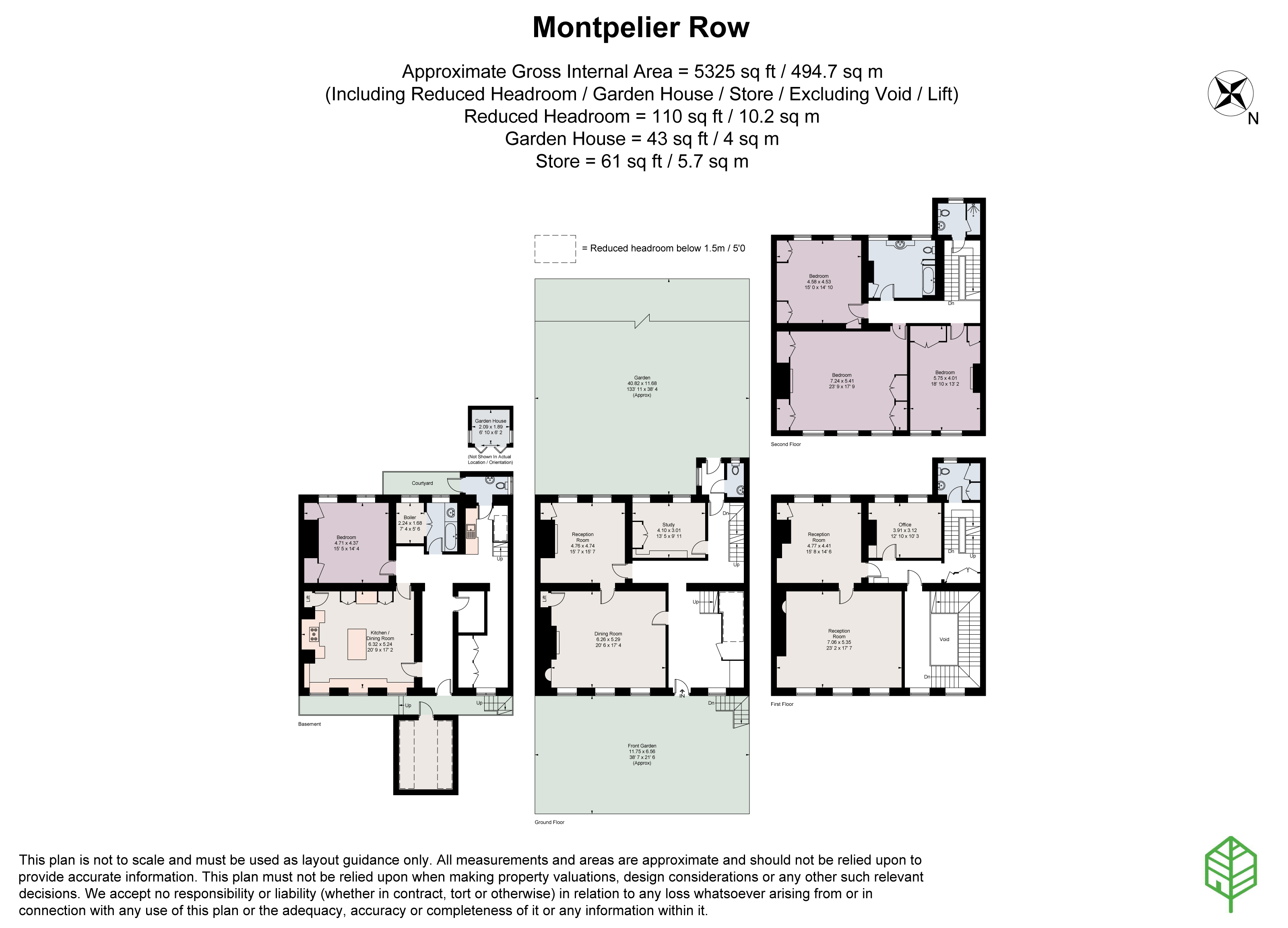 Fotheringay House, 14, Montpelier Row, Twickenham floorplan