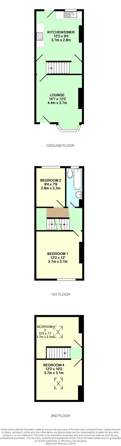 4 Bedrooms Terraced house for sale in Nowell Mount, Leeds, West Yorkshire LS9