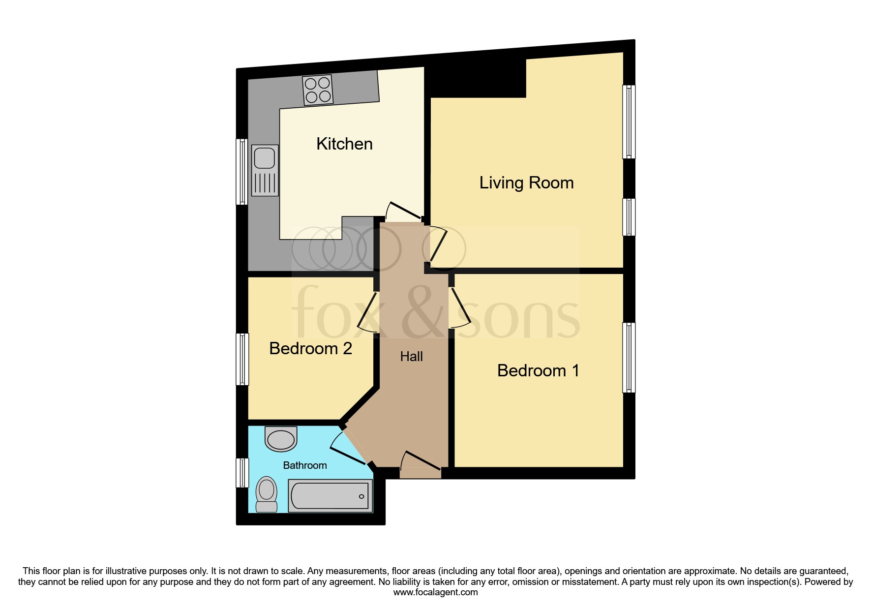 Flat 14, Westfield Corner, Wide Lane, Southampton floorplan