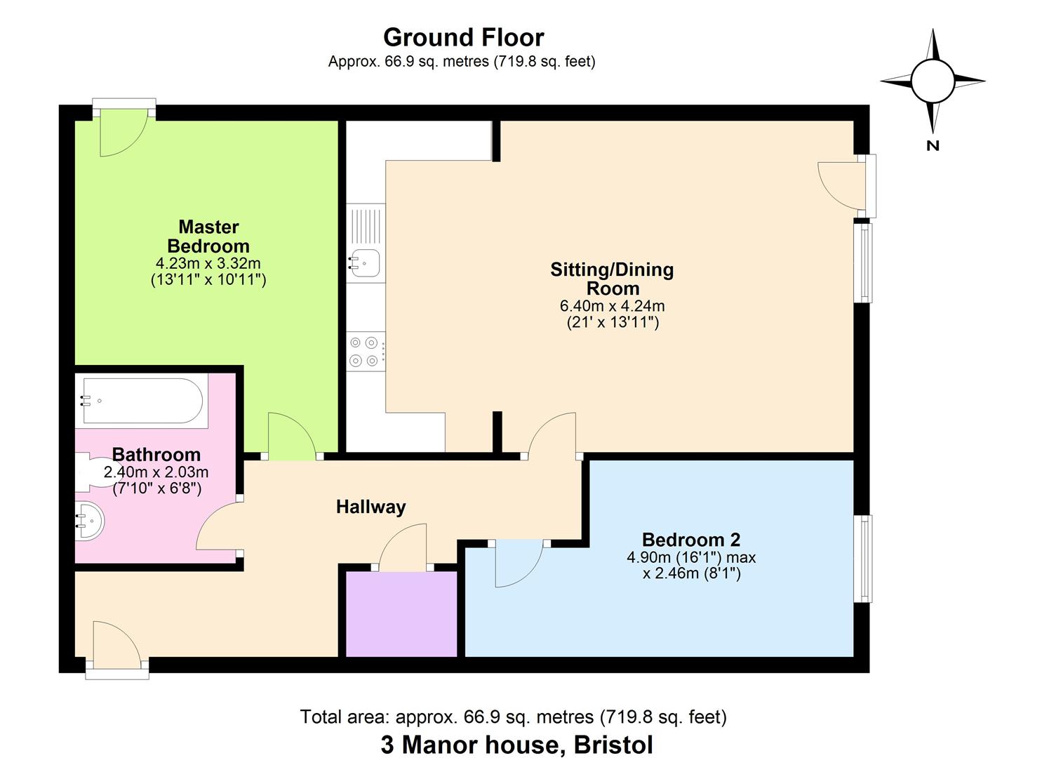 3, Manor House Lane, Bristol floorplan