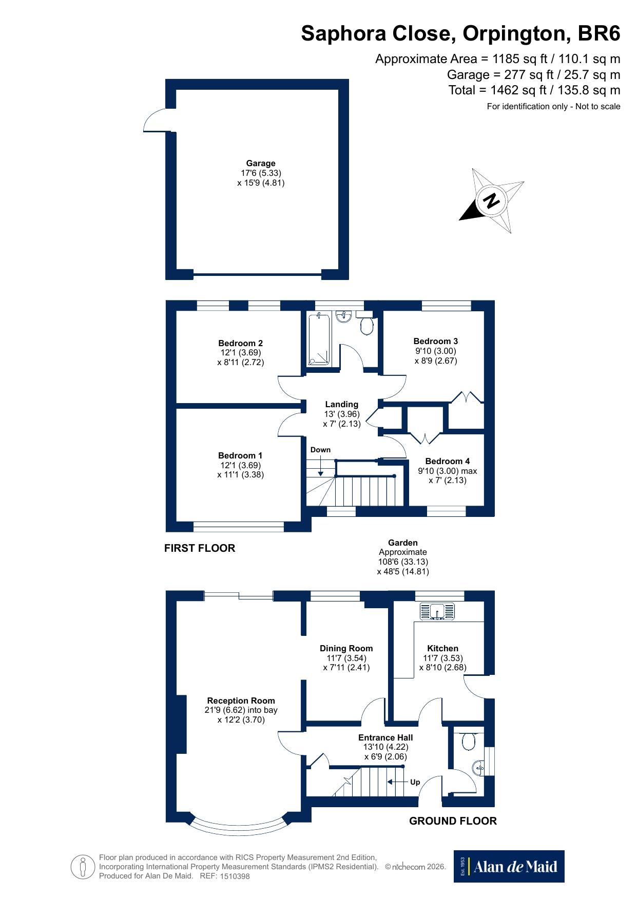 5, Saphora Close, Orpington floorplan