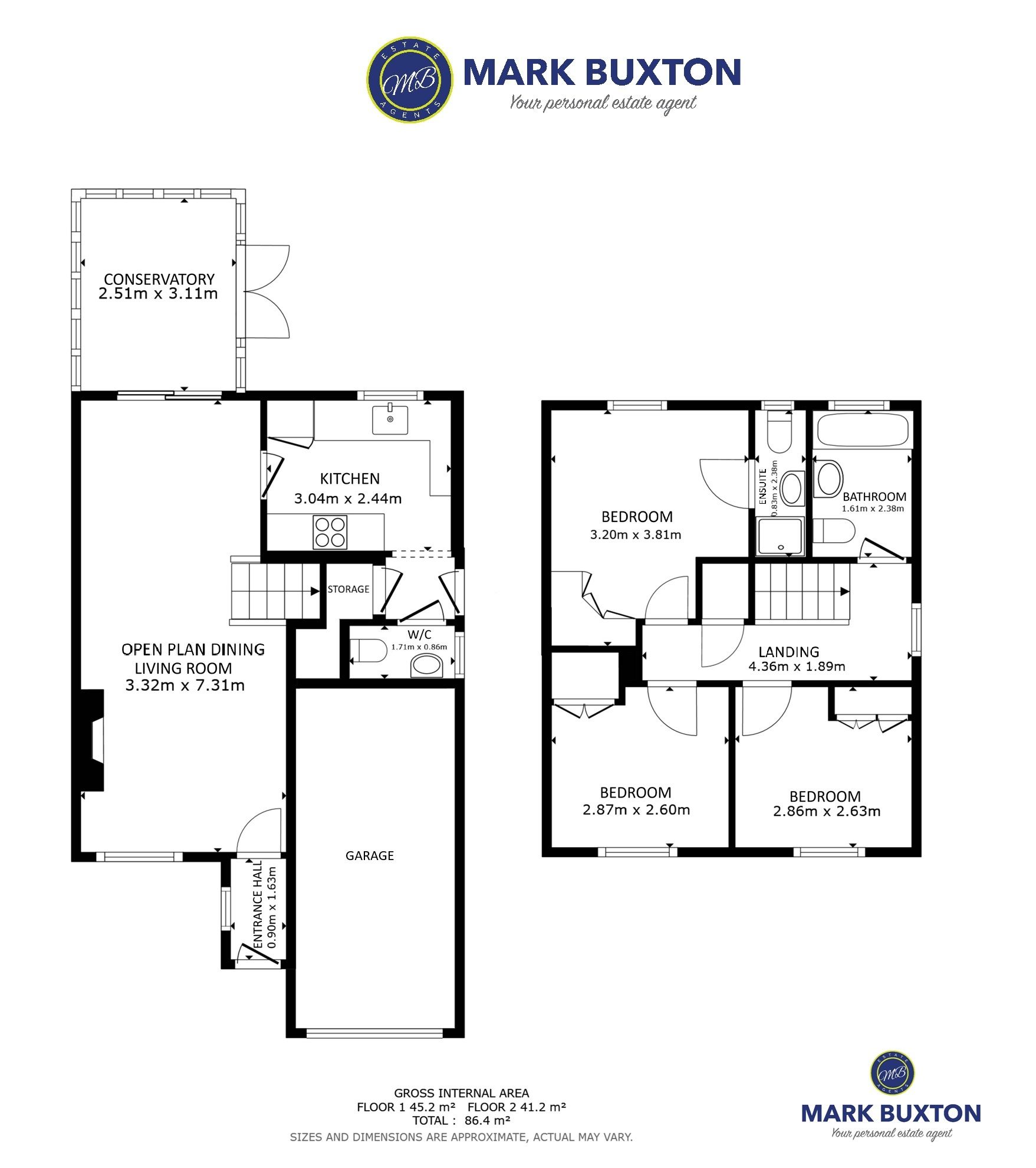7 Overton Close, Stoke-on-Trent floorplan
