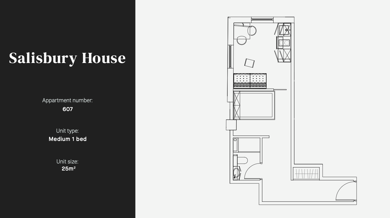 115 Salisbury House, Granby Row, Manchester floorplan