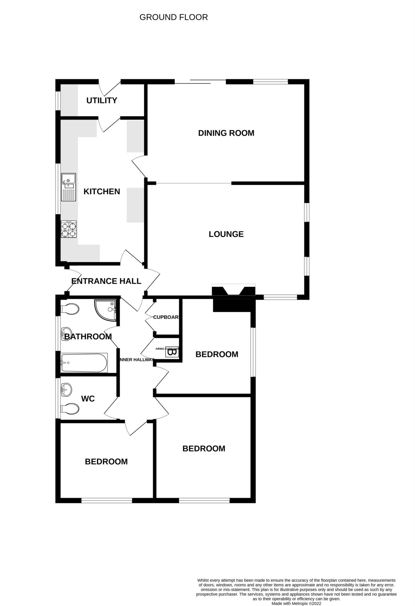 Blofield Corner Road, Blofield Heath NR13, 3 bedroom detached bungalow