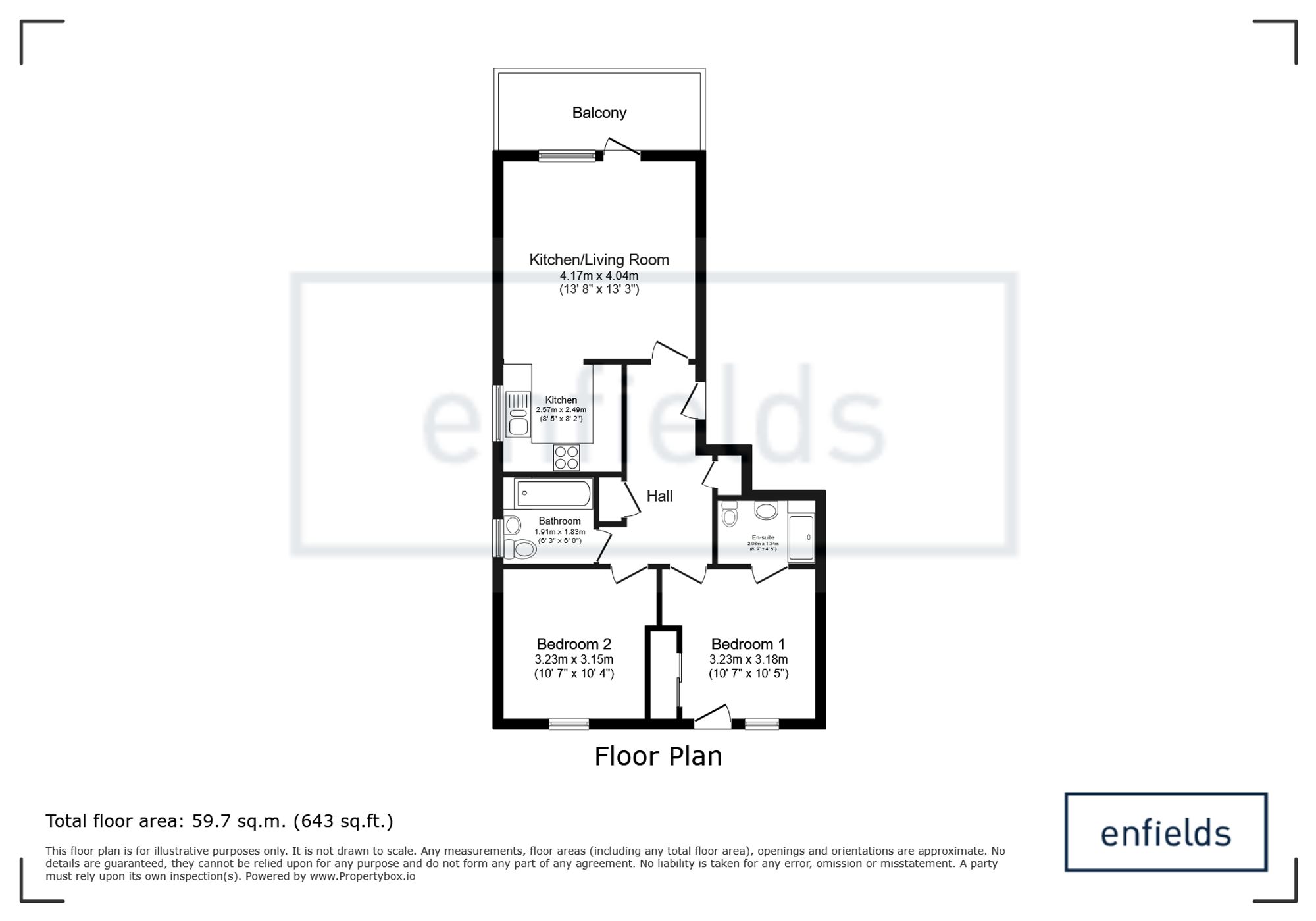6 Sandown House John Thornycroft Road, Southampton floorplan