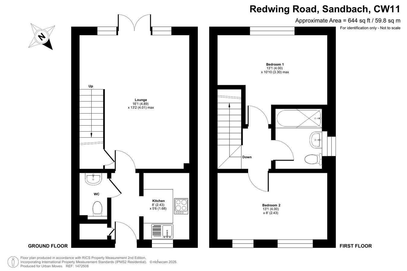 38, Redwing Road, Sandbach floorplan