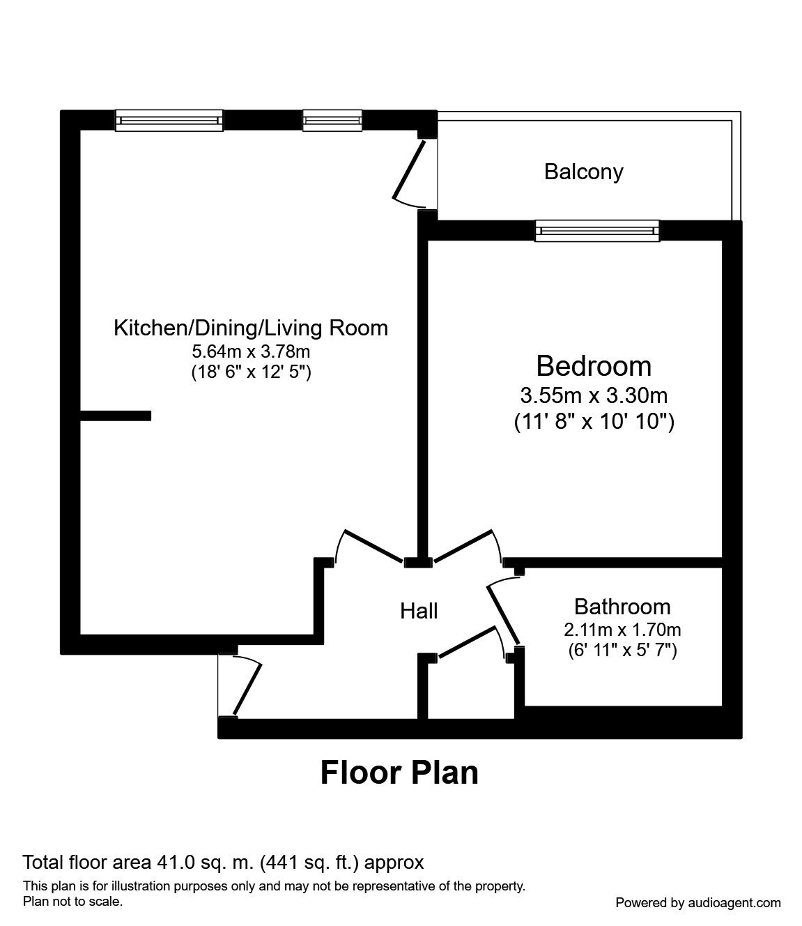 1 Bedrooms Flat to rent in The Quays, Salford M50