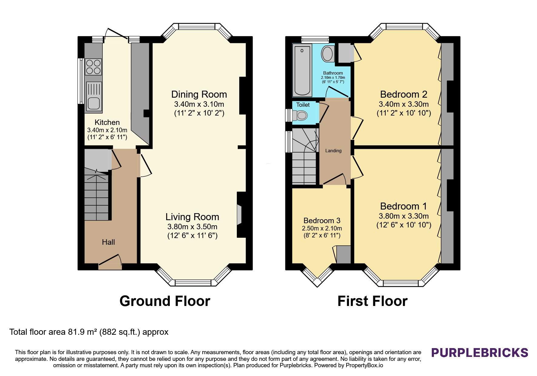 52, Montrose Avenue, Edgware floorplan