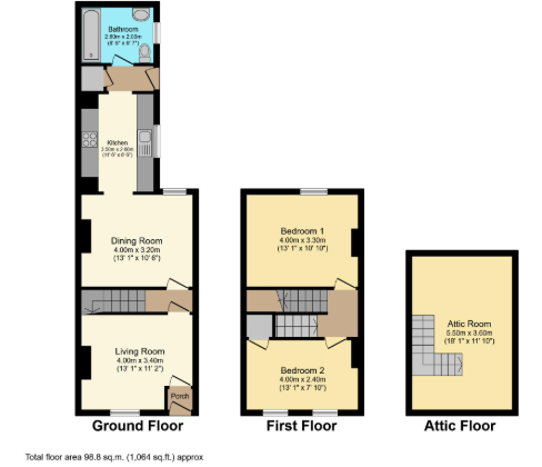 2, Marsh Terrace, Ellenborough, Maryport floorplan