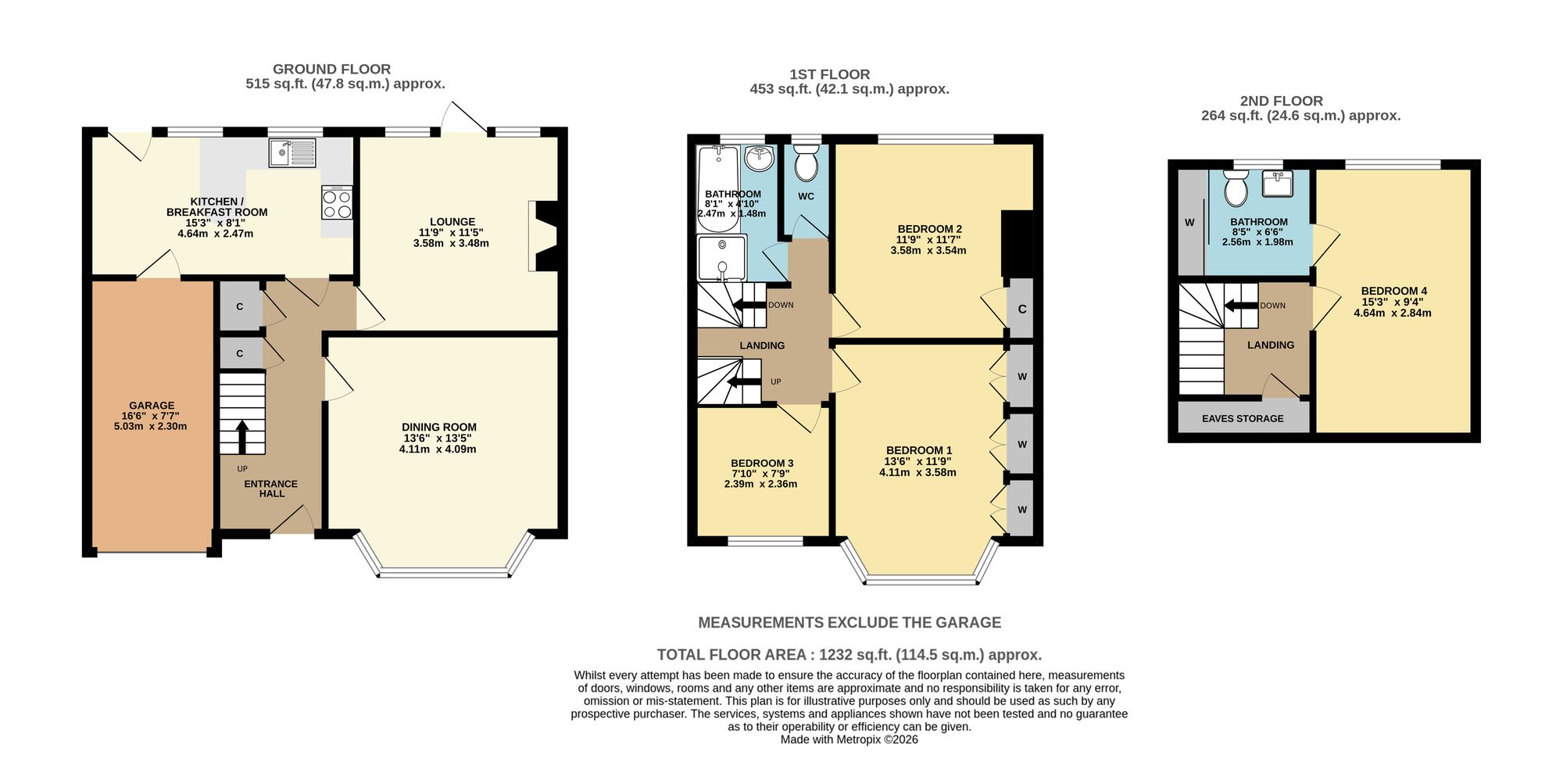 16 Albemarle Road, Barnet floorplan
