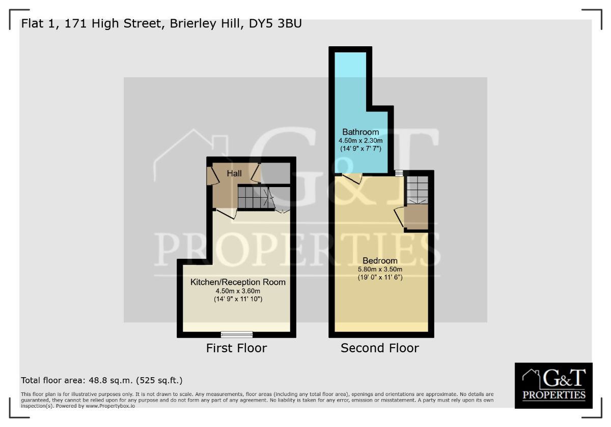 Flat 1, 171 High street, Brierley Hill floorplan