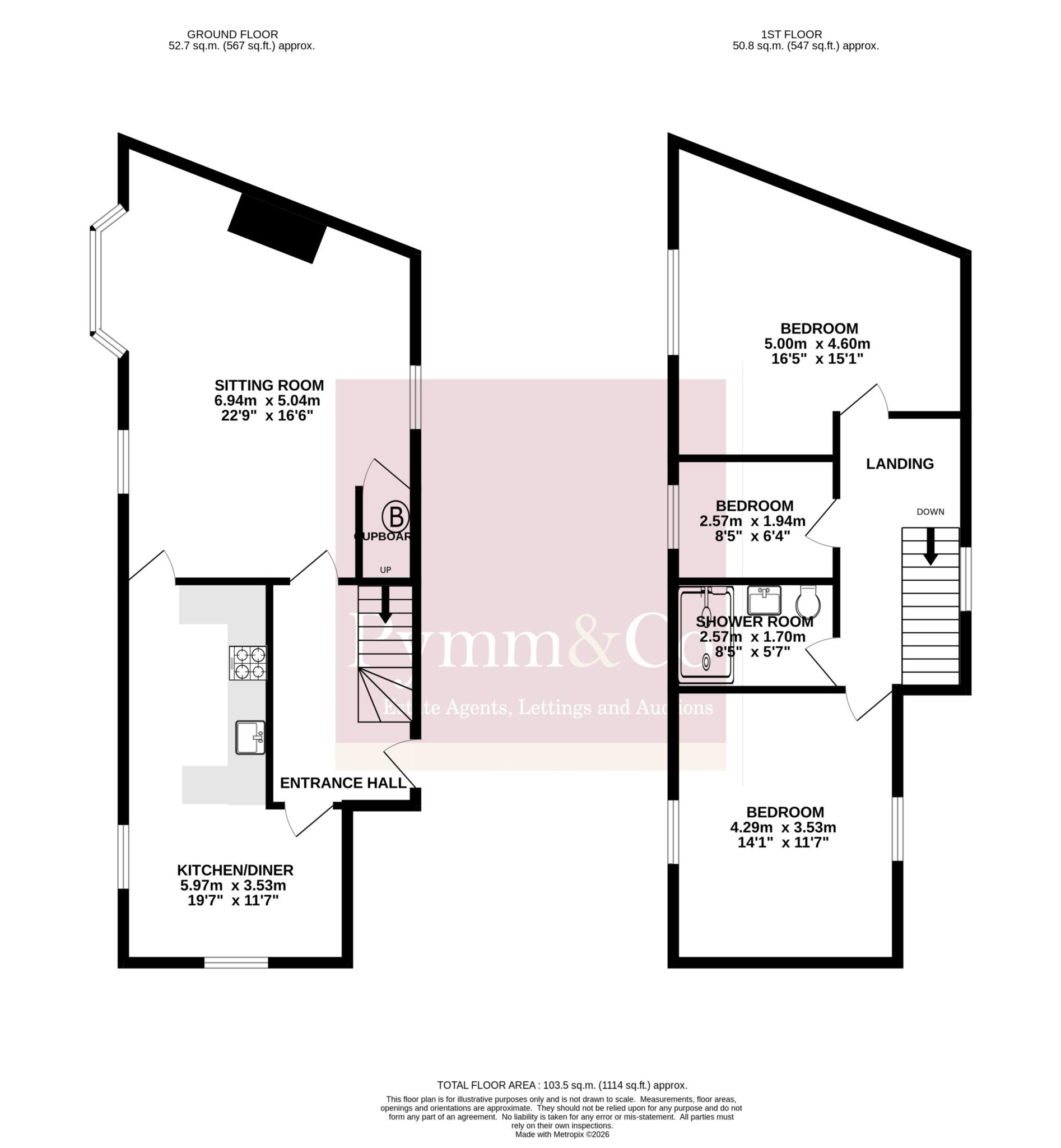 1 Warwick House, High Street, Cromer floorplan