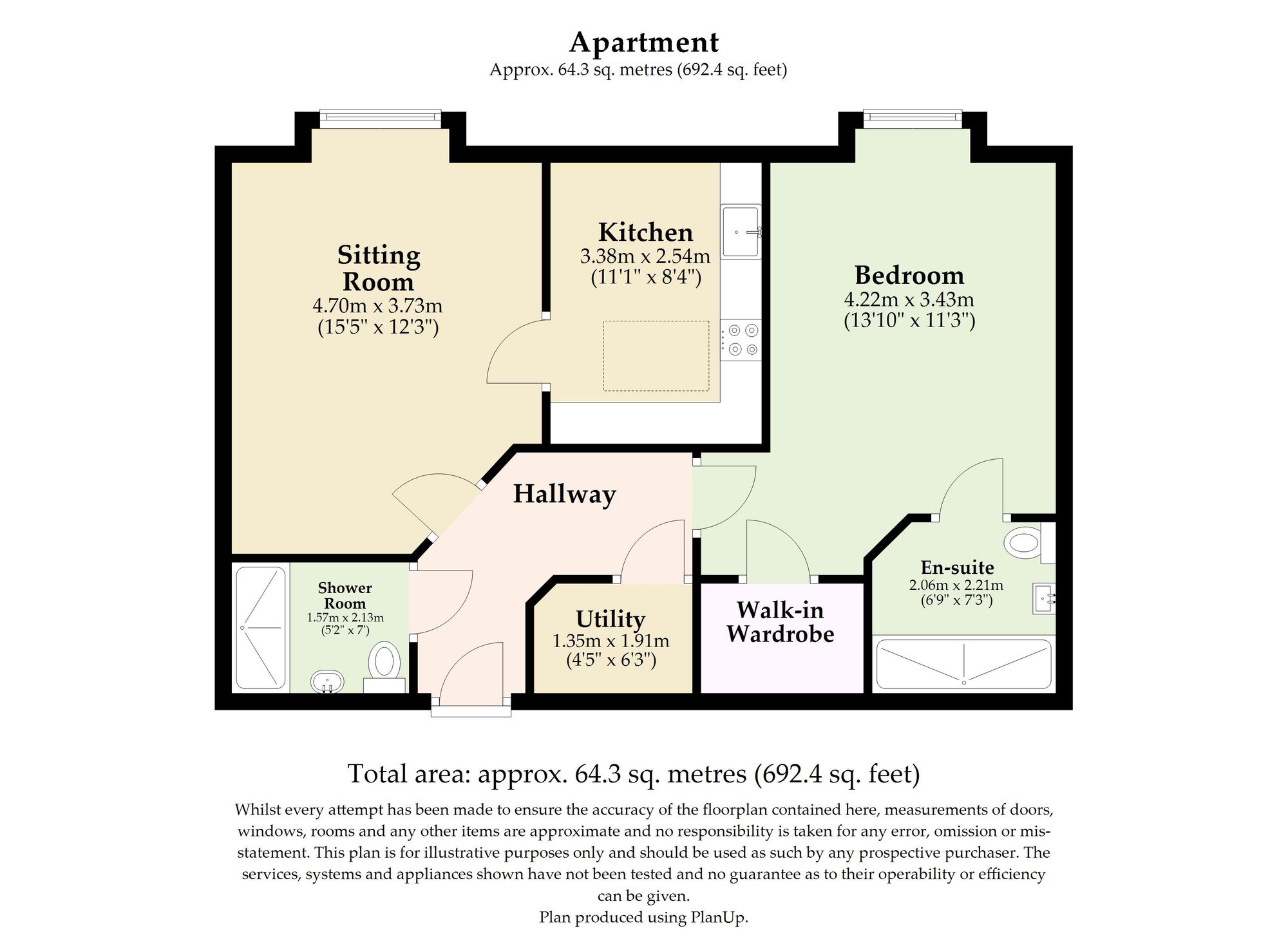 47 Louis Arthur Court New Road, North Walsham floorplan