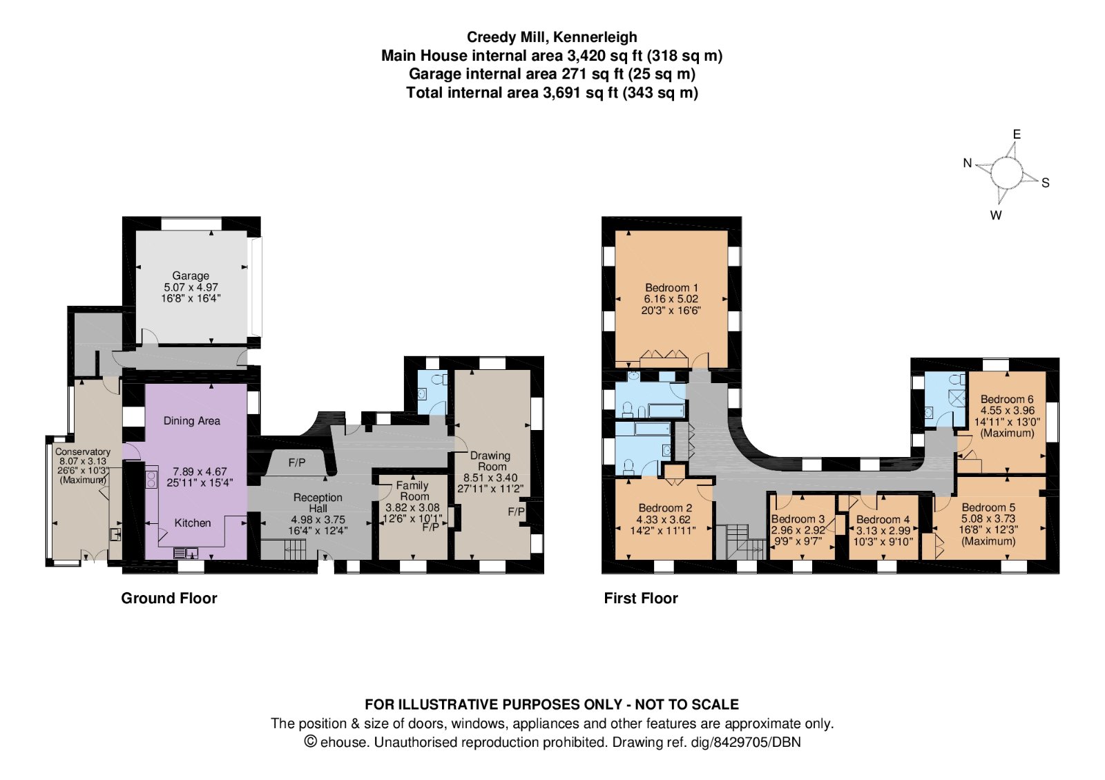 Kennerleigh, Crediton, Devon EX17, 6 bedroom detached house for sale