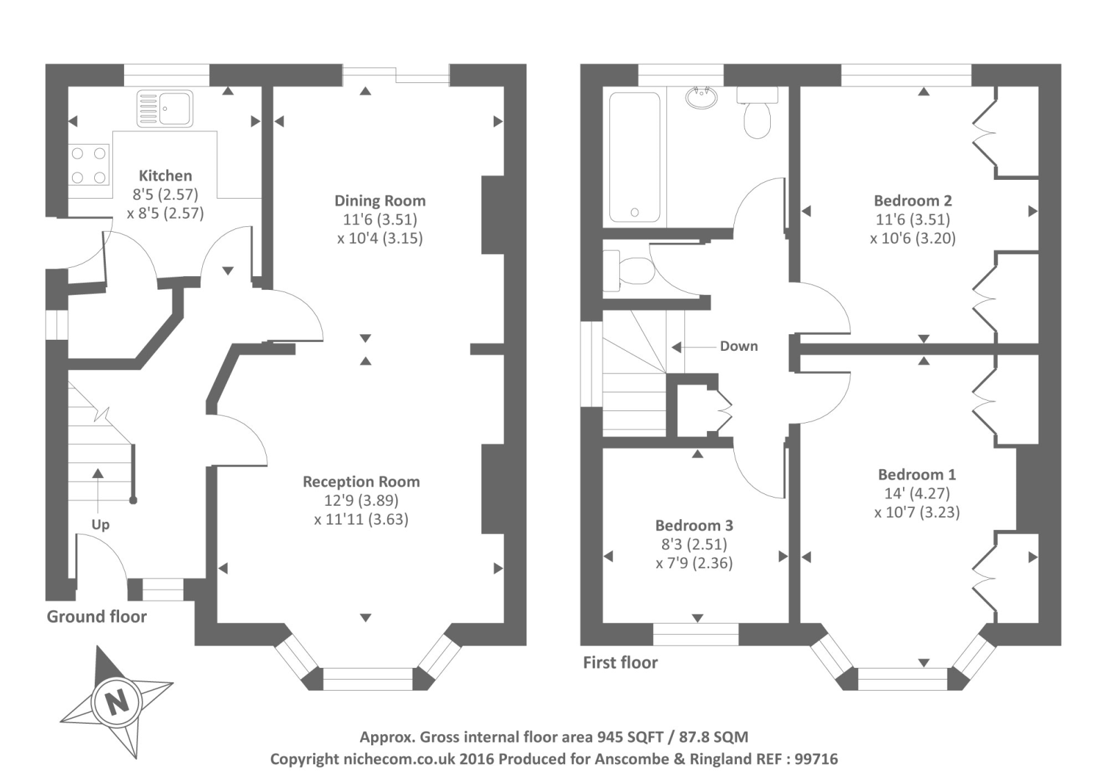 72 Pinner Road, Pinner Road, Northwood floorplan