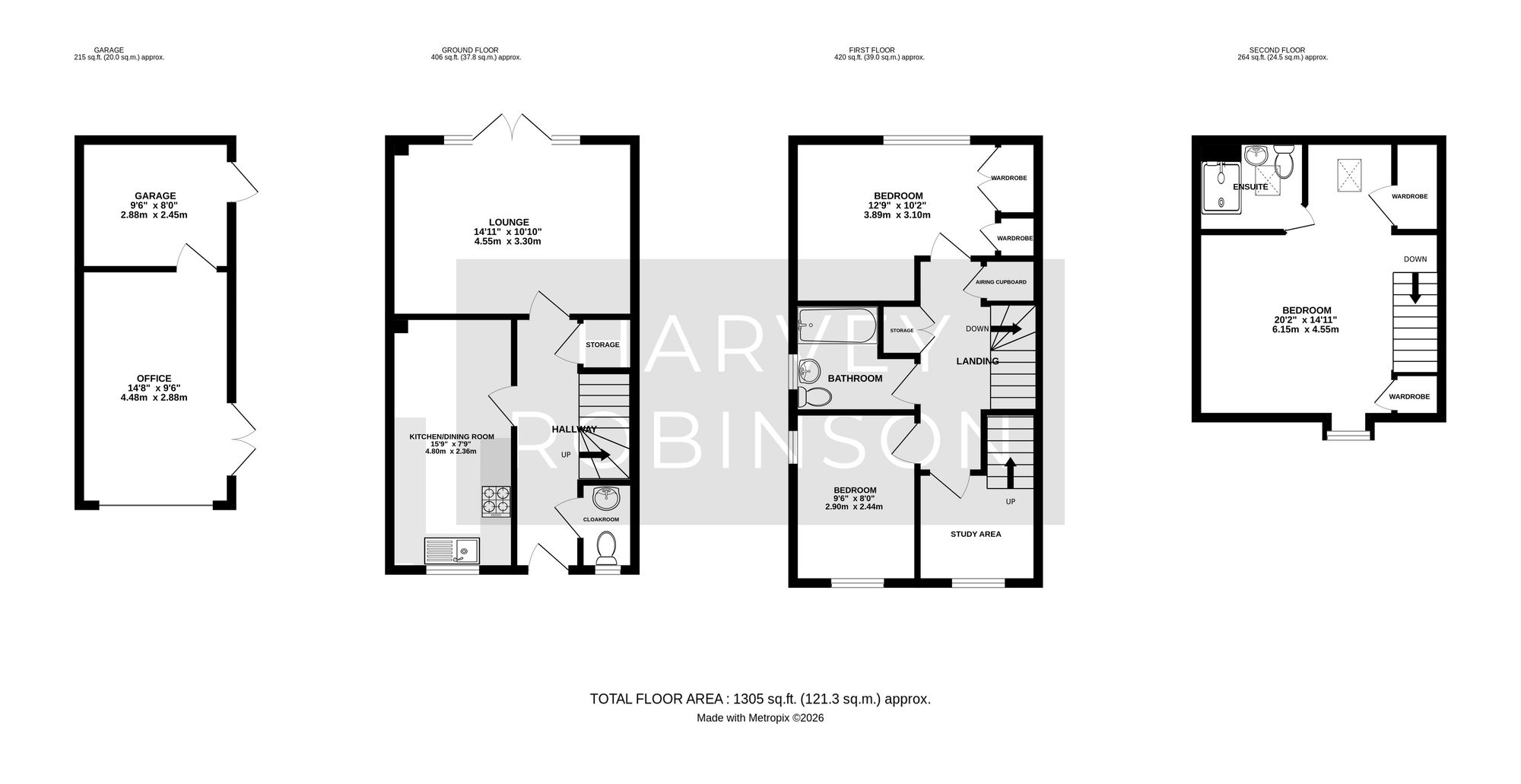 20 Jubilee Close, Sandy floorplan